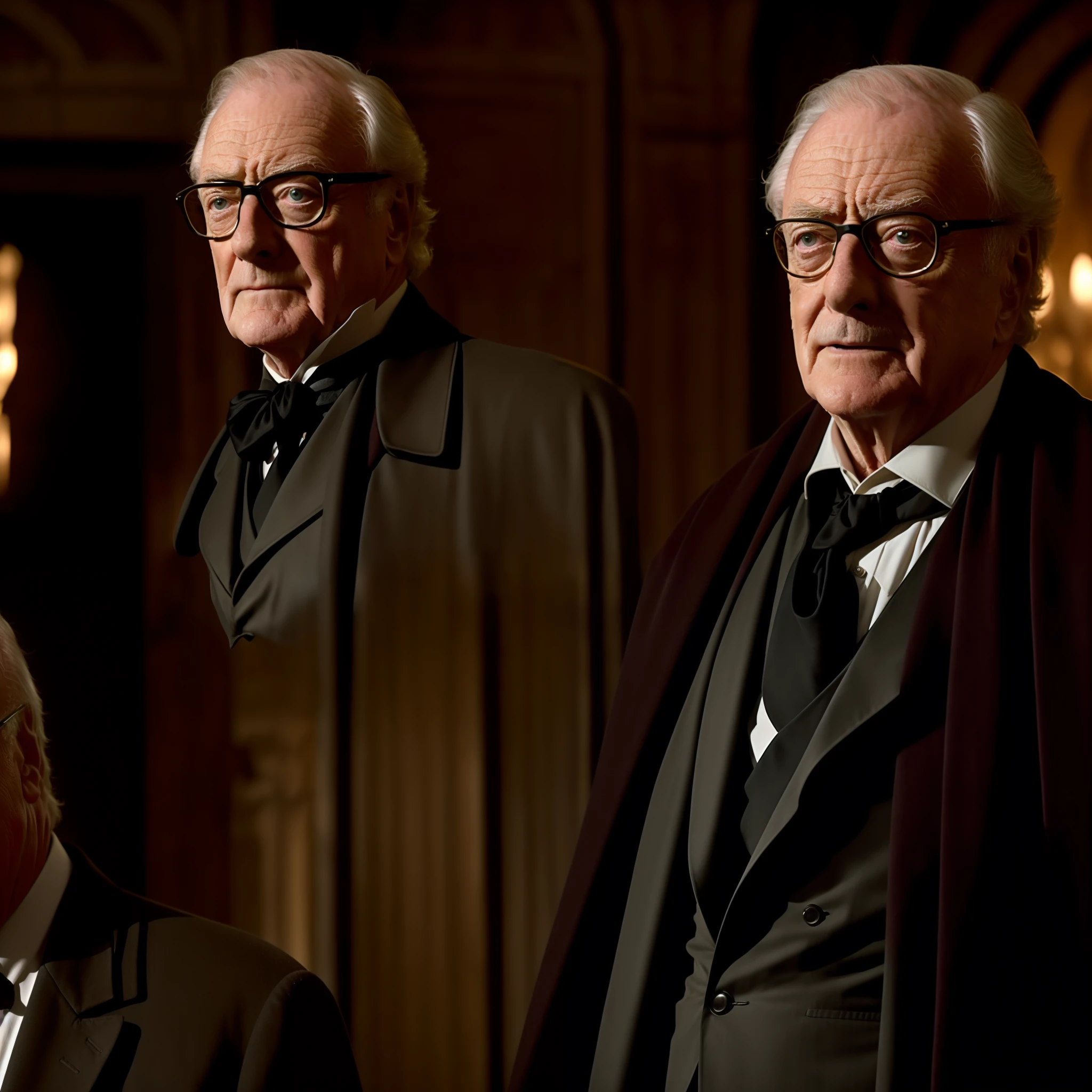 Michael Caine como Alfred Pennyworth em Batman: O Cavaleiro das Trevas