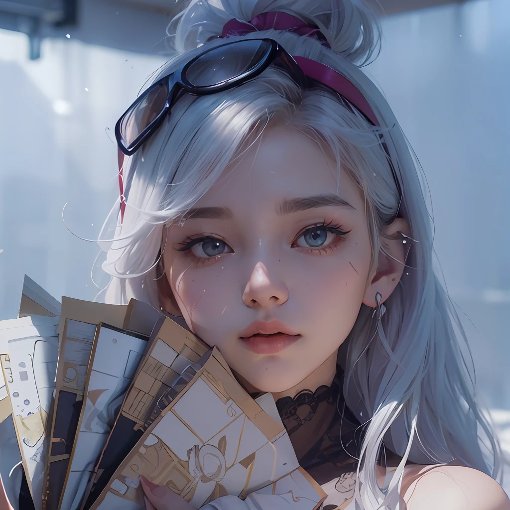 (Masutepiece: 1.3), (maximum resolution: 1.2), (Ultra HDTV: 1.2), cinematic lighting, 8K resolution, Eye and skin detail, detailed facial features, , ( Sharp focus: 1.2), (Face focus: 1.2) , Perfect style, Beautiful, sharp face, Anatomically accurate, Highly detailed skin and face structure, Eye detail, Double eyelids, Thin eyebrows, Glitter eyeliner: 1 Natural cheeks, Glossy skin, White skin: 1.2, (Lip gloss: 1.4), 、 (Shy look: 1.2), Skin and face texture detail, Detailed eyes, Double eyelids, Natural cheeks, , Glossy lips: 1.4, Protruding cleavage、(Large sperm count in breast: 1.4) (Large sperm count in thighs: 1.2) 、 blushing、shy、impatience、frustration、fear of embarrassing glaresknees open、open legs、masturbation behavior、chest stroking、white lingerie、black bra、shiny small flower necklaces and ears Socks Long、Sweating Thighs、Transparent Underwear、 20 years old, Neat and Clean Woman、Red Hair、Colored Hair、Short Hair, Big Tits, Upturned, Floor Sitting, Bedroom、(Complete Maid Outfits) perfect: 1.5)、short white hair