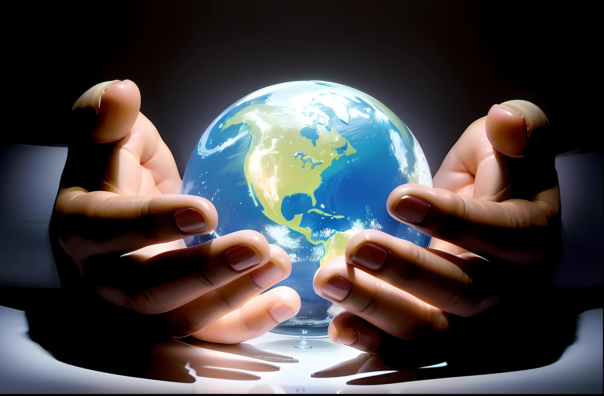 Someone holding the brilliant planet Earth in their hands, segurando o planeta terra, acariciando suavemente o planeta terra, com a terra, nosso planeta, holding miniature earth in hands, creation of the world, segurando um planeta, is holding a tiny planet earth, mother earth, segurando uma terra em miniatura, Foto do perfil, a terra cobre levemente, a terra, Directed by: Ivan Ranger, sustentabilidade, o mundo