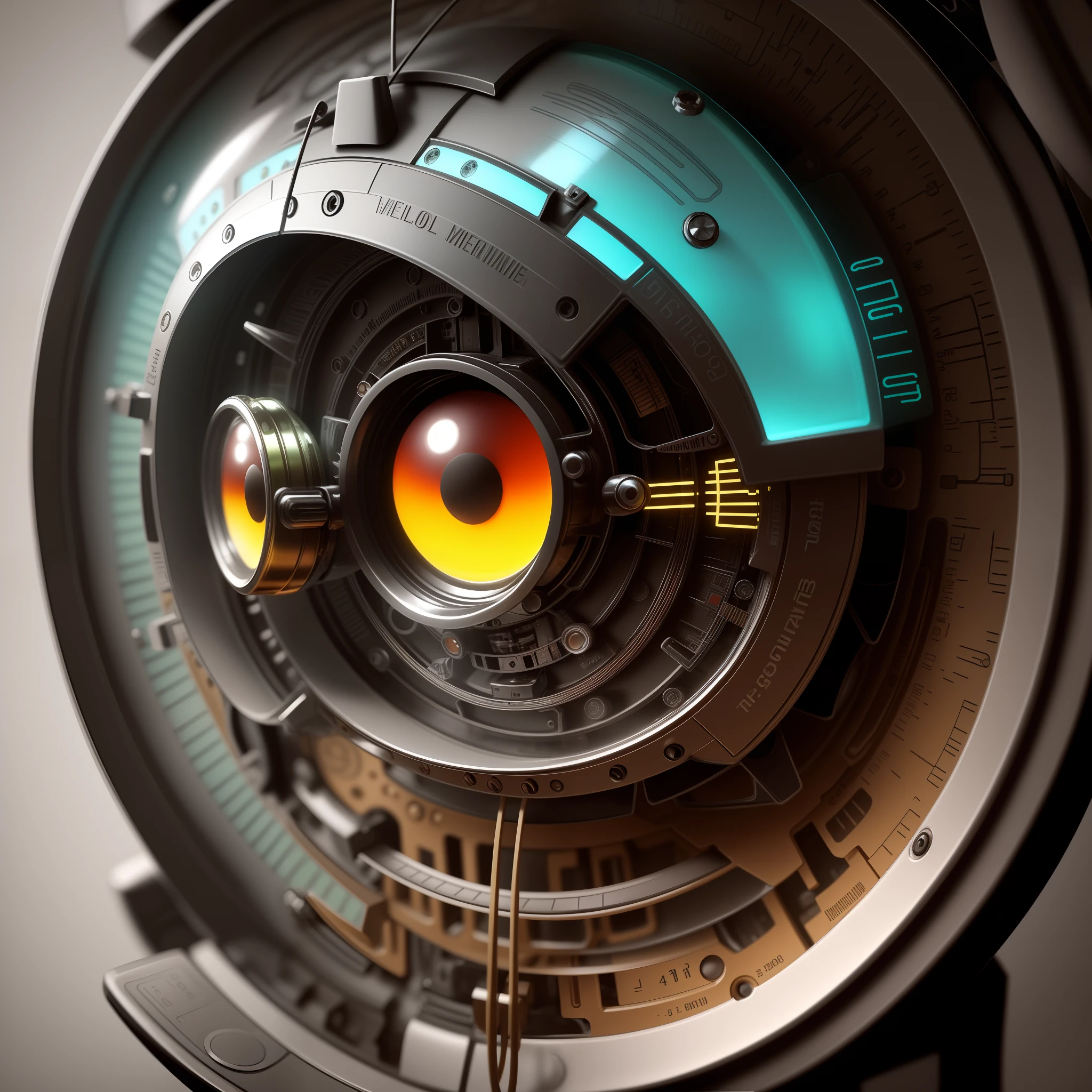 1alien looking at a time mechime trying to go in it, Best quality, realistic, award-winning illustration in color, (complicated detail: 1.2), (fine detail)