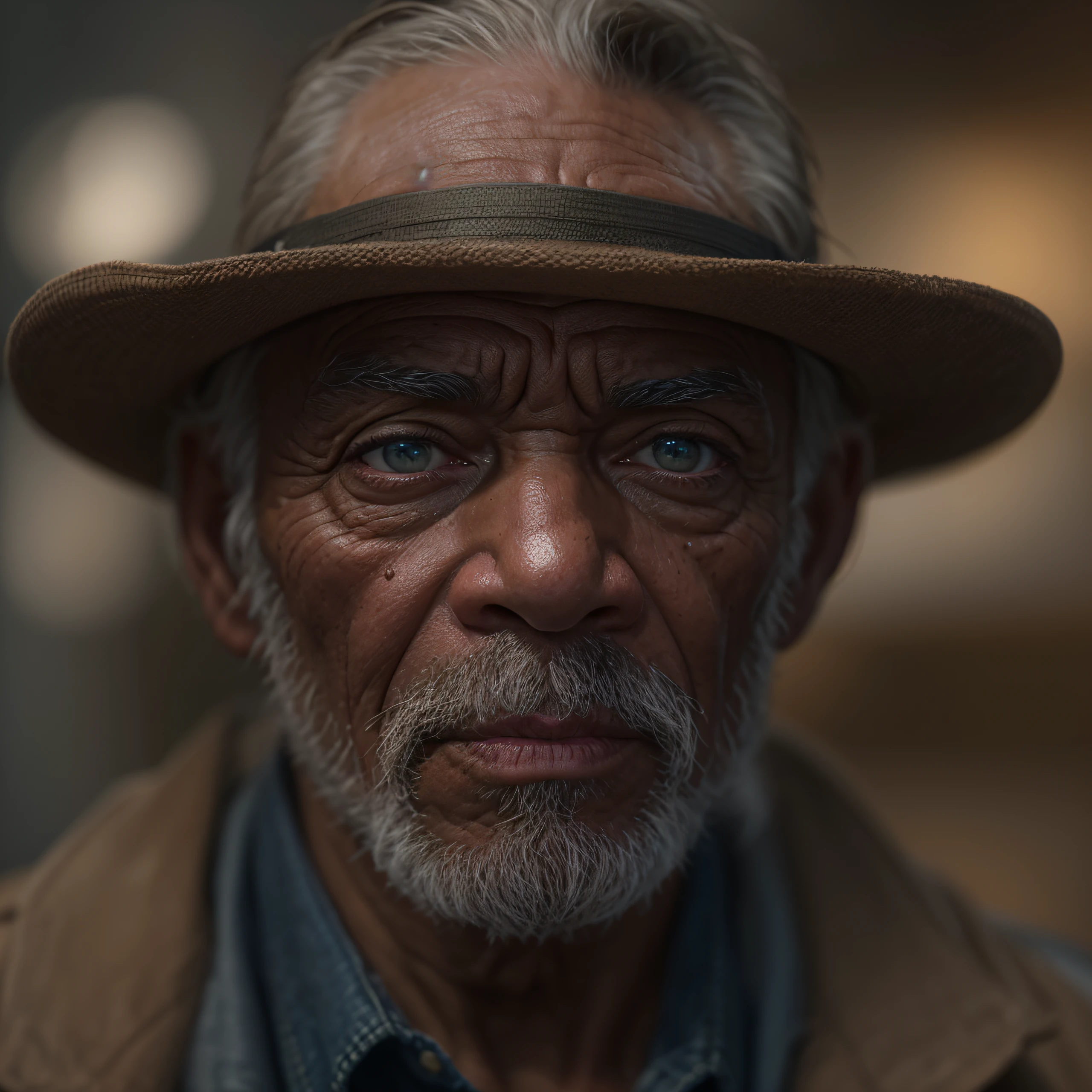 realistic style, masterpiece, best quality, 8k, artstation, sharp focus, ultrarealistic, high details, raw photo of
blackskinned older man