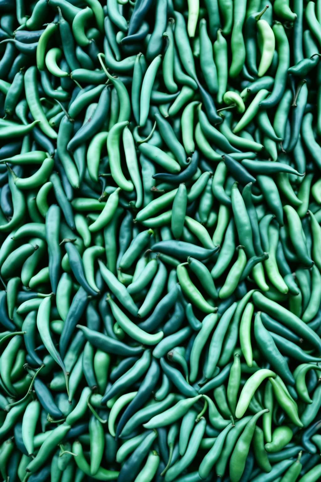 texture pattern of individual chillis, blue
