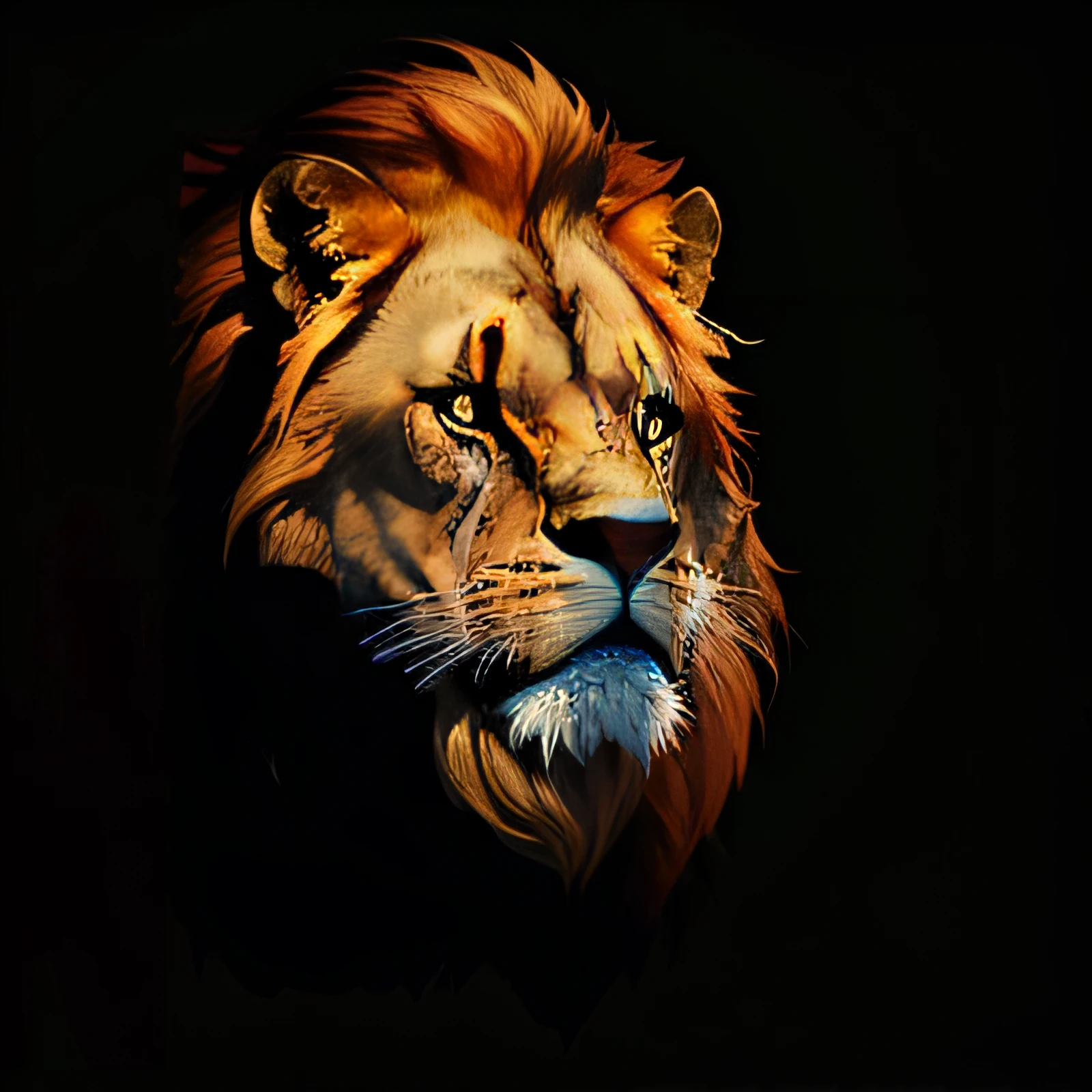 lion face