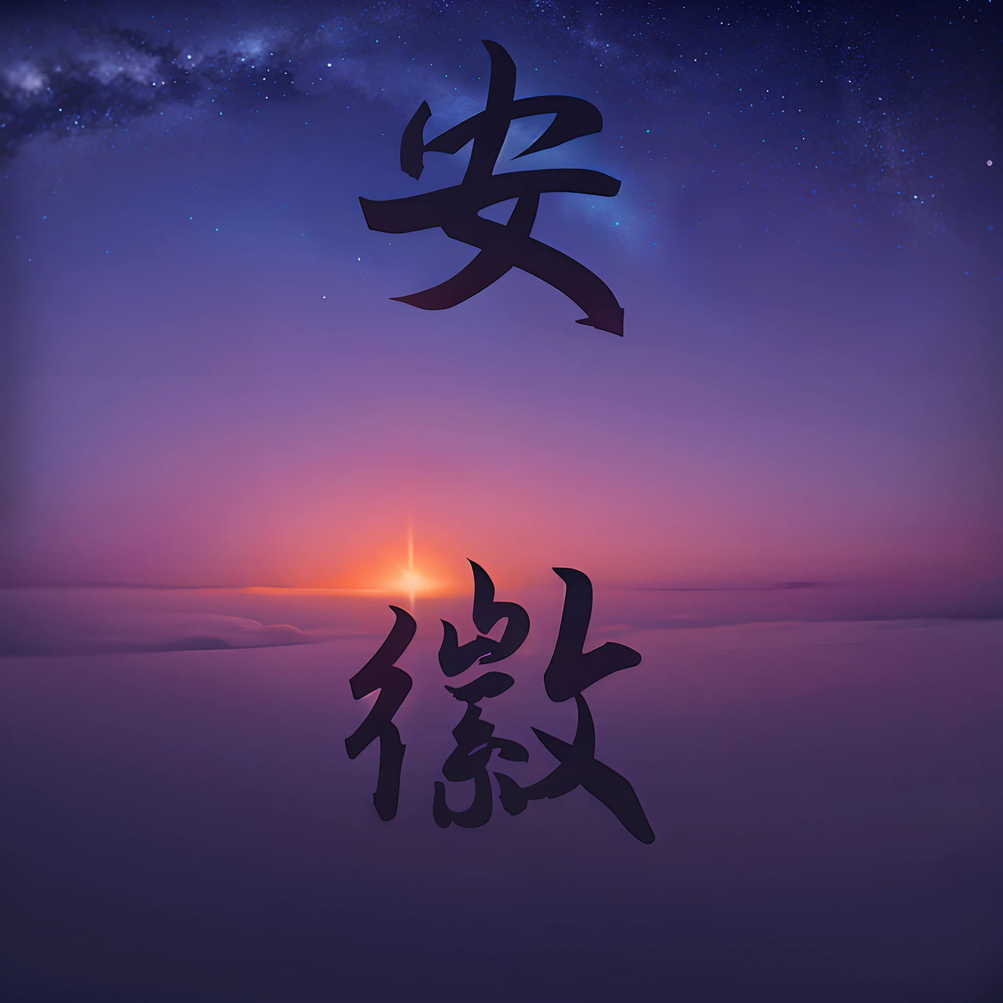 octane, sky, Star (sky), scenery, Starry sky, Night, 1girll, Night sky, Solo, Outdoors, signatures, Building, Cloud, Milky Way, Sitting, tree, Long hair, City, Silhouette, Cityscape