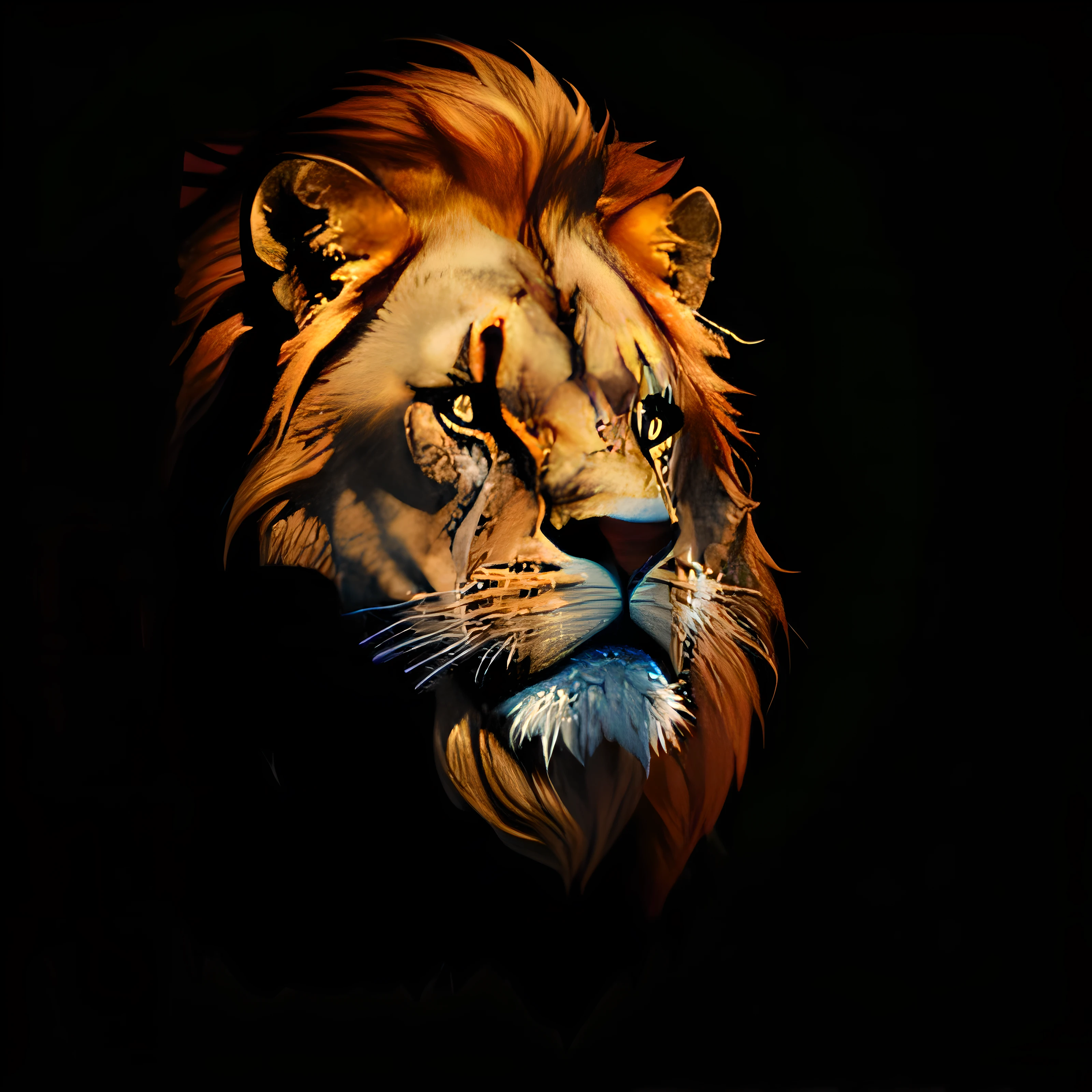 lion face