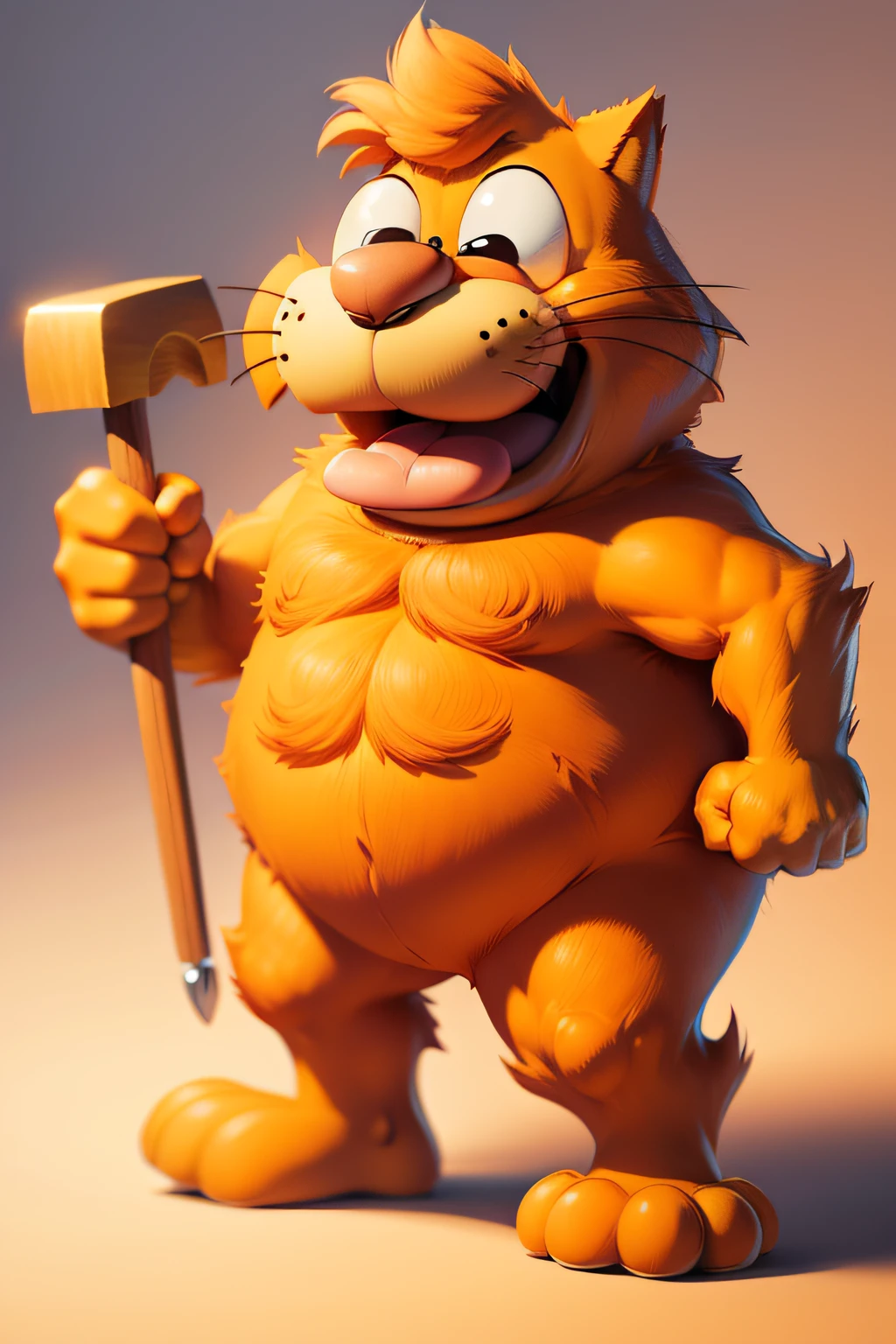 Hammer Garfield cartoon
