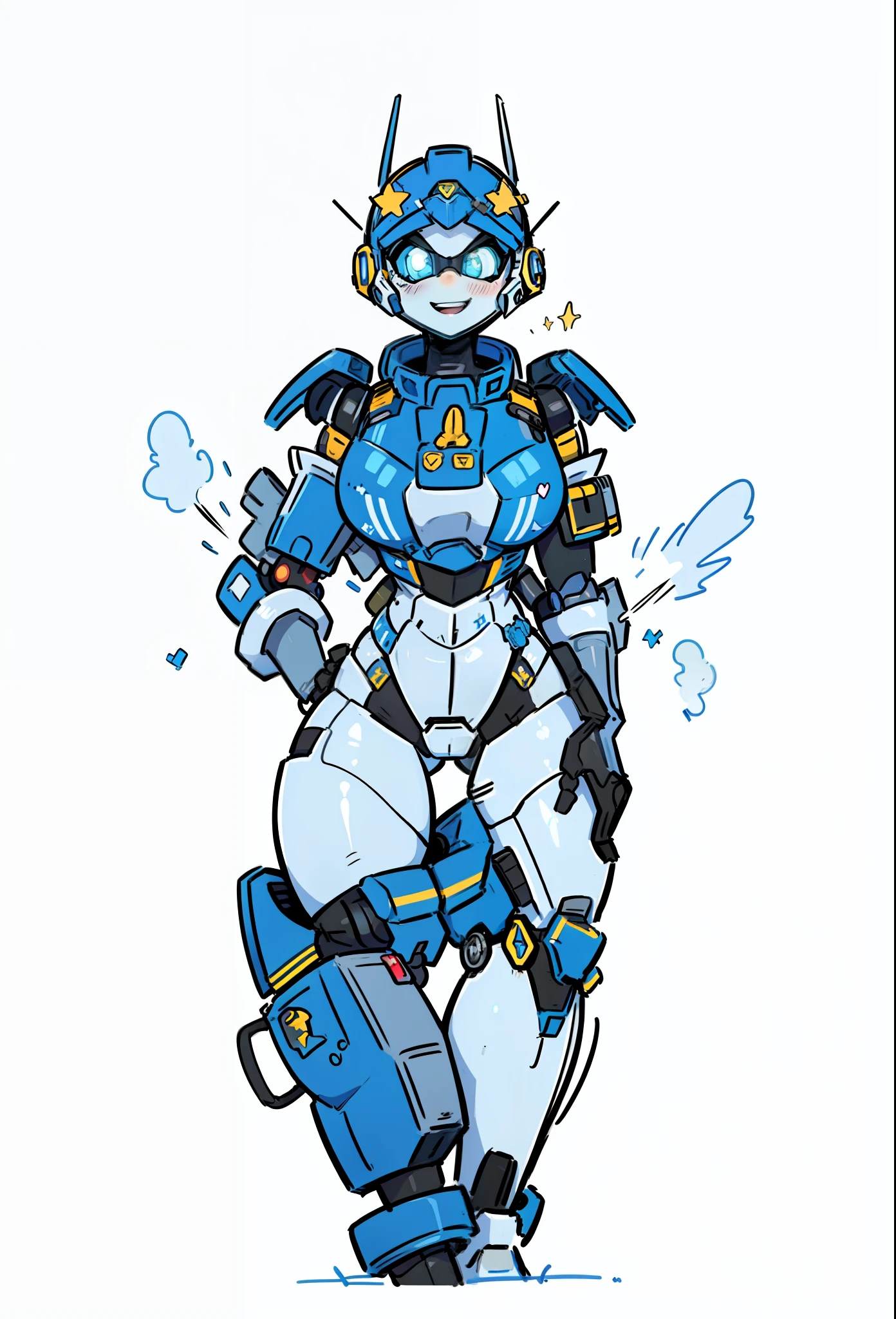 (NSFW:0.8), ((masterpiece)), best quality, a cartoon anime style, toonish style, (figure, cute, sexy, pretty, gorgeous), reimagine a female of mecha space ranger soldier character with a strong and heroic appearance, (futuristic armor suit:1.5), (positive expressions:2). Use the color scheme of metallic (girly color) for her armor suit. Emphasize the dynamic pose and the presence of her being in galaxies and stars in the to enhance the sense of her waiting for a space adventure.