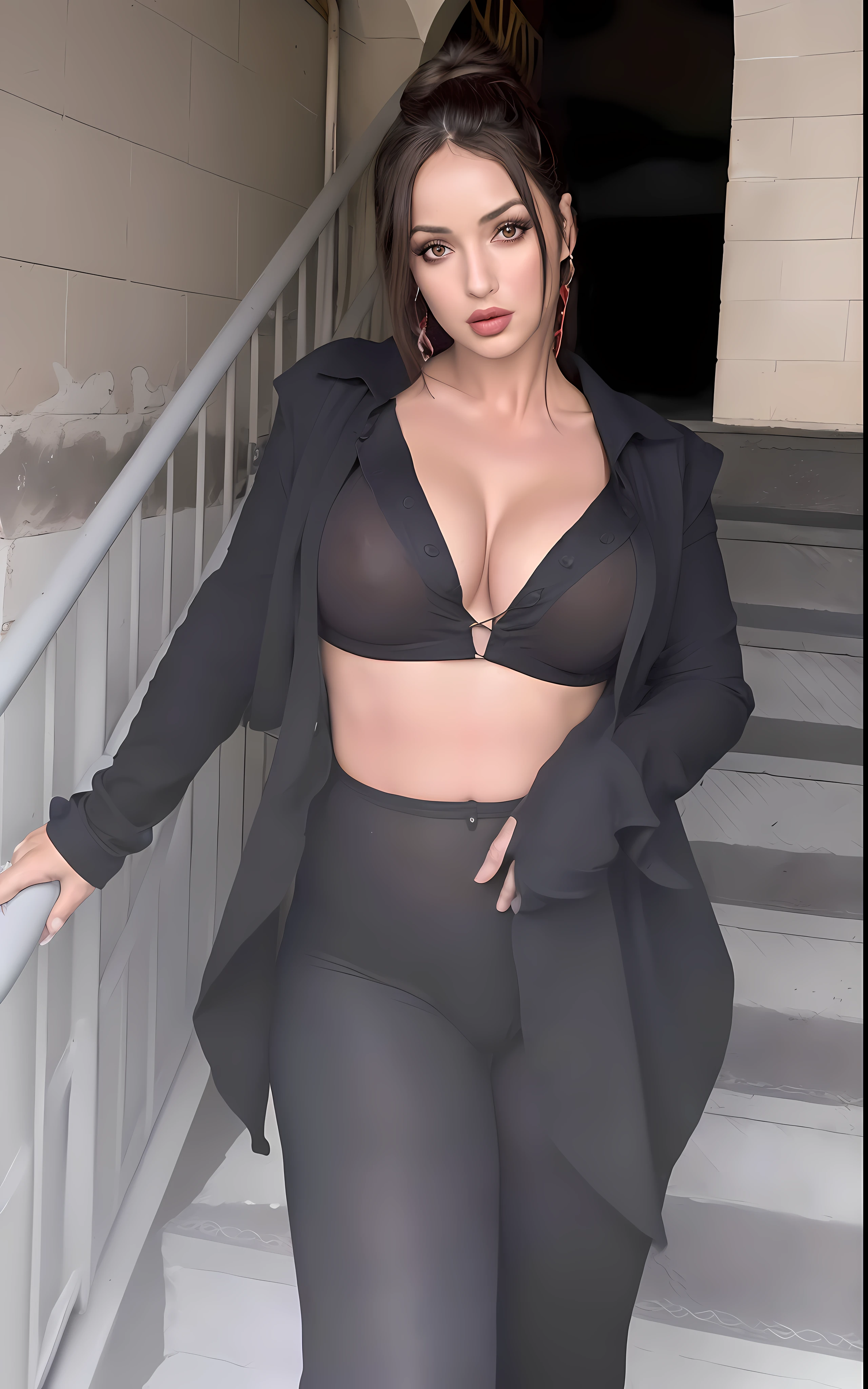 Aletta Ocean con un disfraz de conejito playboy haciendo una pose sexy, (((caderas muy anchas))), ((pechos medianos, muslos gruesos, Figura de reloj de arena)), ((labios rojos gruesos)), ((ojos cafes)), ((cabello tomado)), ((cabello OSCURO)) Cinematographerrrealista, Cinematographer, obra maestra, realista, realismo, Cinematographerrrealismo, alto contraste, Digital Art Realistic Photography Trend on Artstation 8k HD HD Realistic Detailed Definition, detallado, textura de la piel, hiper detallado, textura realista de la piel, armadura, mejor calidad, ultra-high-resolution, (Cinematographerrrealista: 1.4), high resolusion, detallado, RAW photograph, sharp re, By Lee Jeffries Nikon D850 Film Stock Photography 4 Kodak Portra 400 F1 Camera.6 Lens Rich colors Realistic texture Hyper-realistic dramatic lighting UnrealEngine Trend in Artstation Cinestill 800,