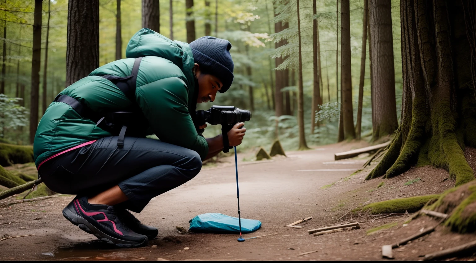 Photograph of someone enjoying nature or practicing an outdoor activity.