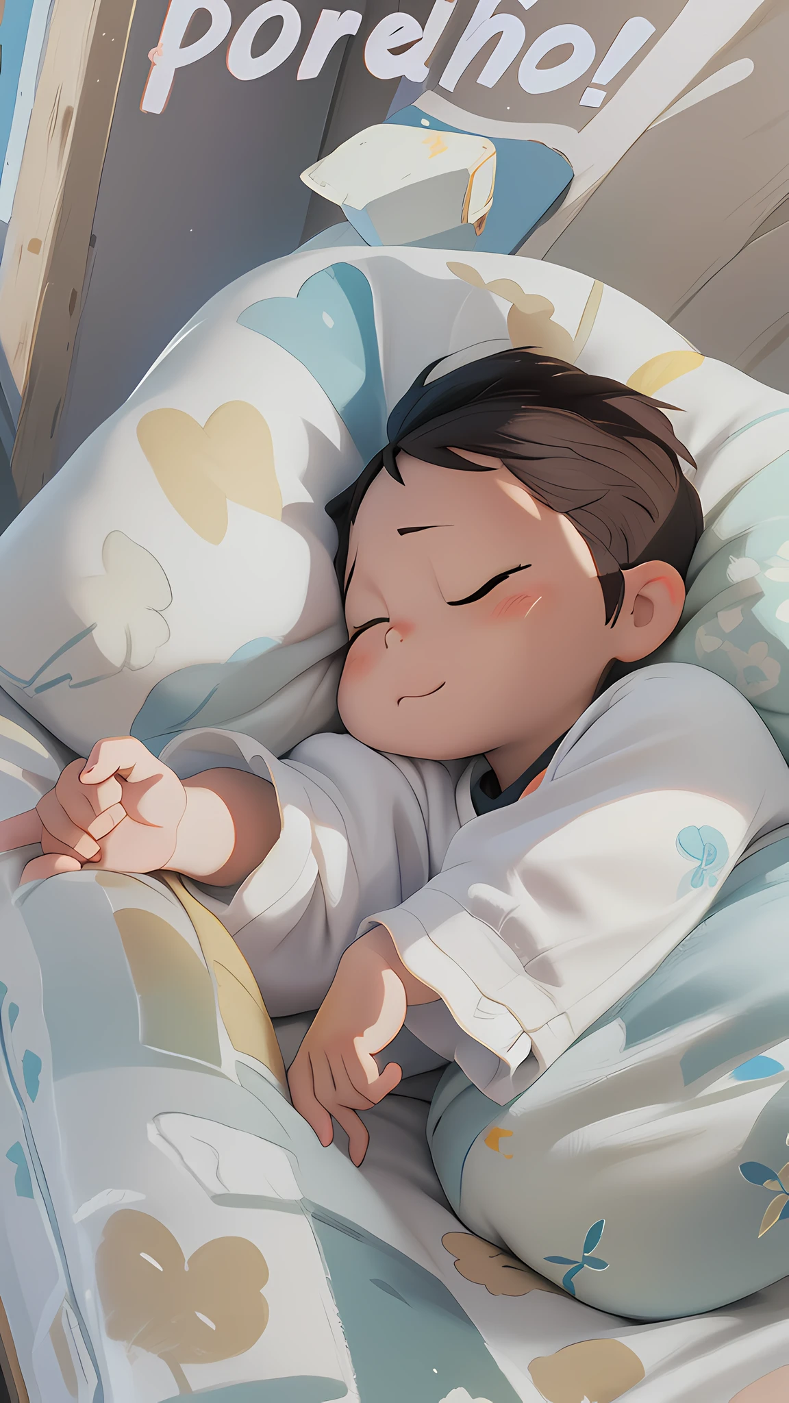 (tmasterpiece:1.2),(high qulity:1.2),Libido boy,Miyazaki painting style,cheerfulness,carefree,sound sleep,high detal,photorealestic,photography of,white flat background,soft focus,8K