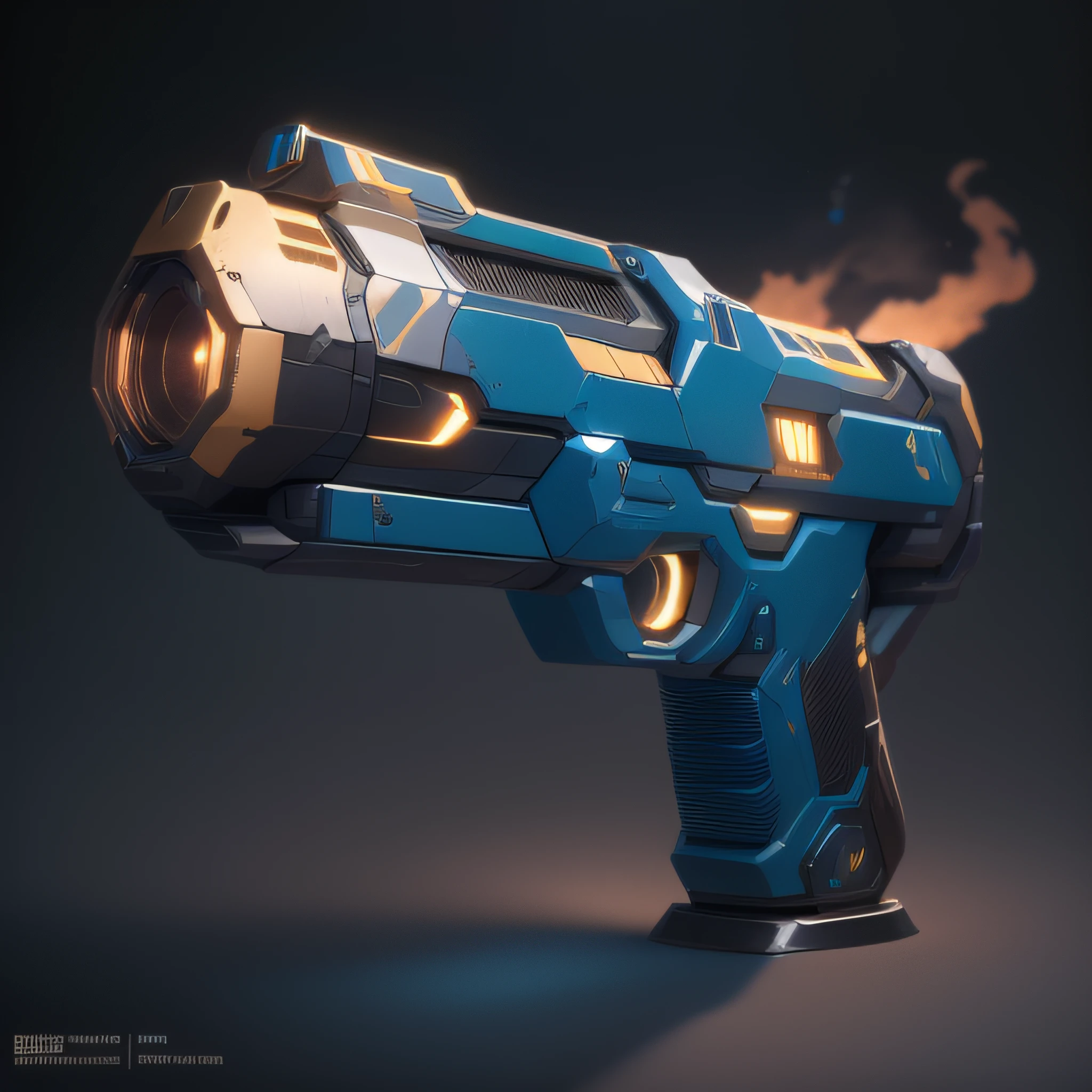 Blue Sci-fi gun,Hand grenade,(masterpiece, top quality, best quality, official art, beautiful and aesthetic:1.2),(8k, best quality, masterpiece:1.2)