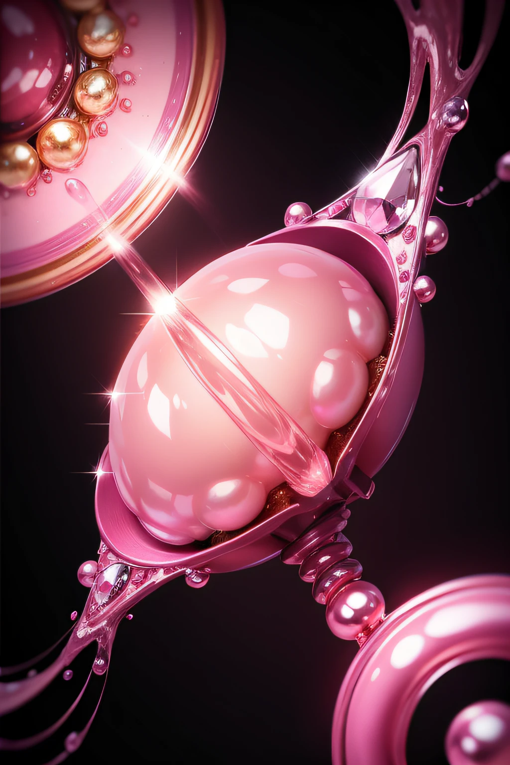 oily, pink ballarine, sparks, bright, oil of every pearls unside colors, sophie oil of every pearls unside album cover colors, ultra hd, 8K, background