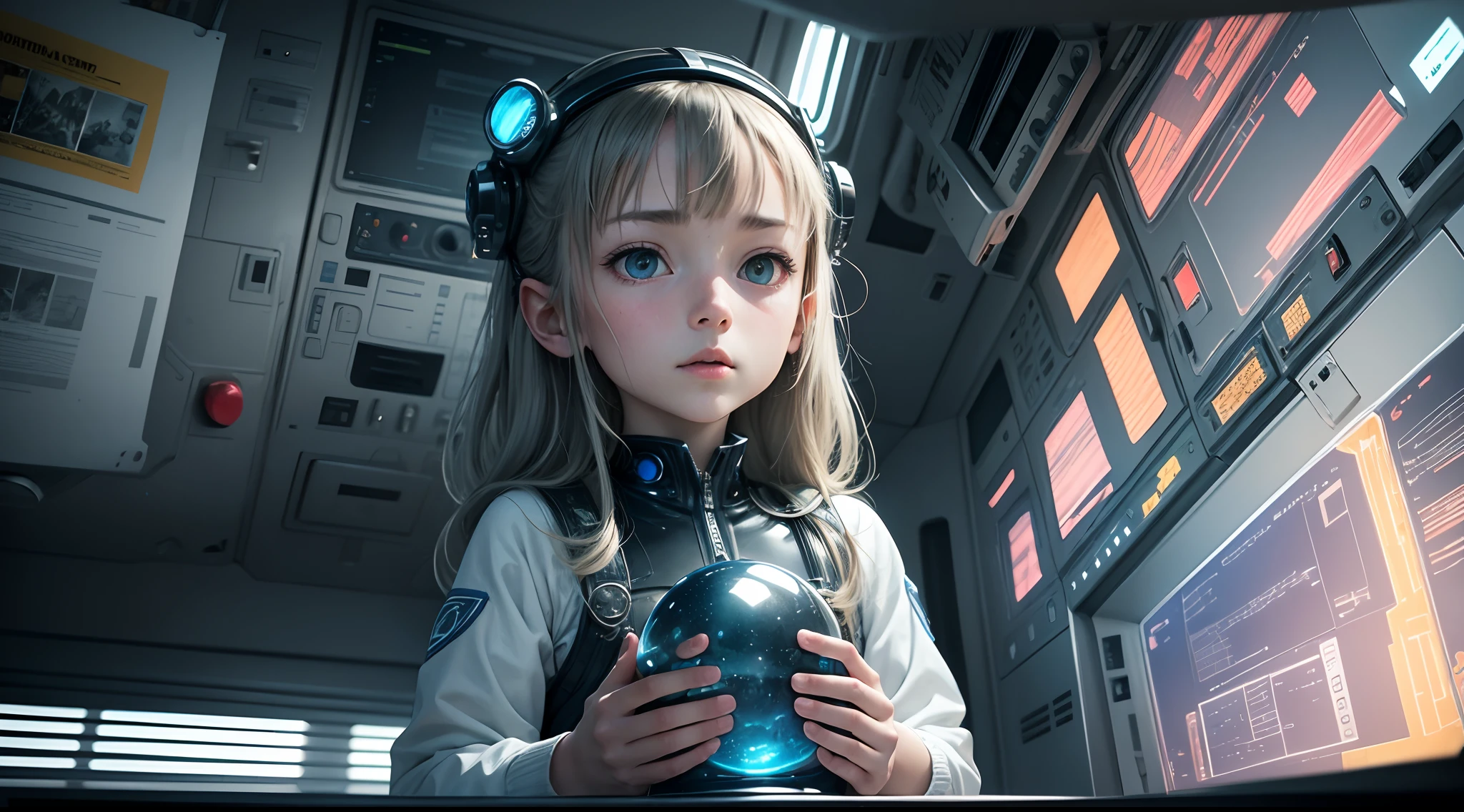 Finely detailed masterpiece to the utmost perfection of an alien in a spaceship abducting a girl --auto --s2