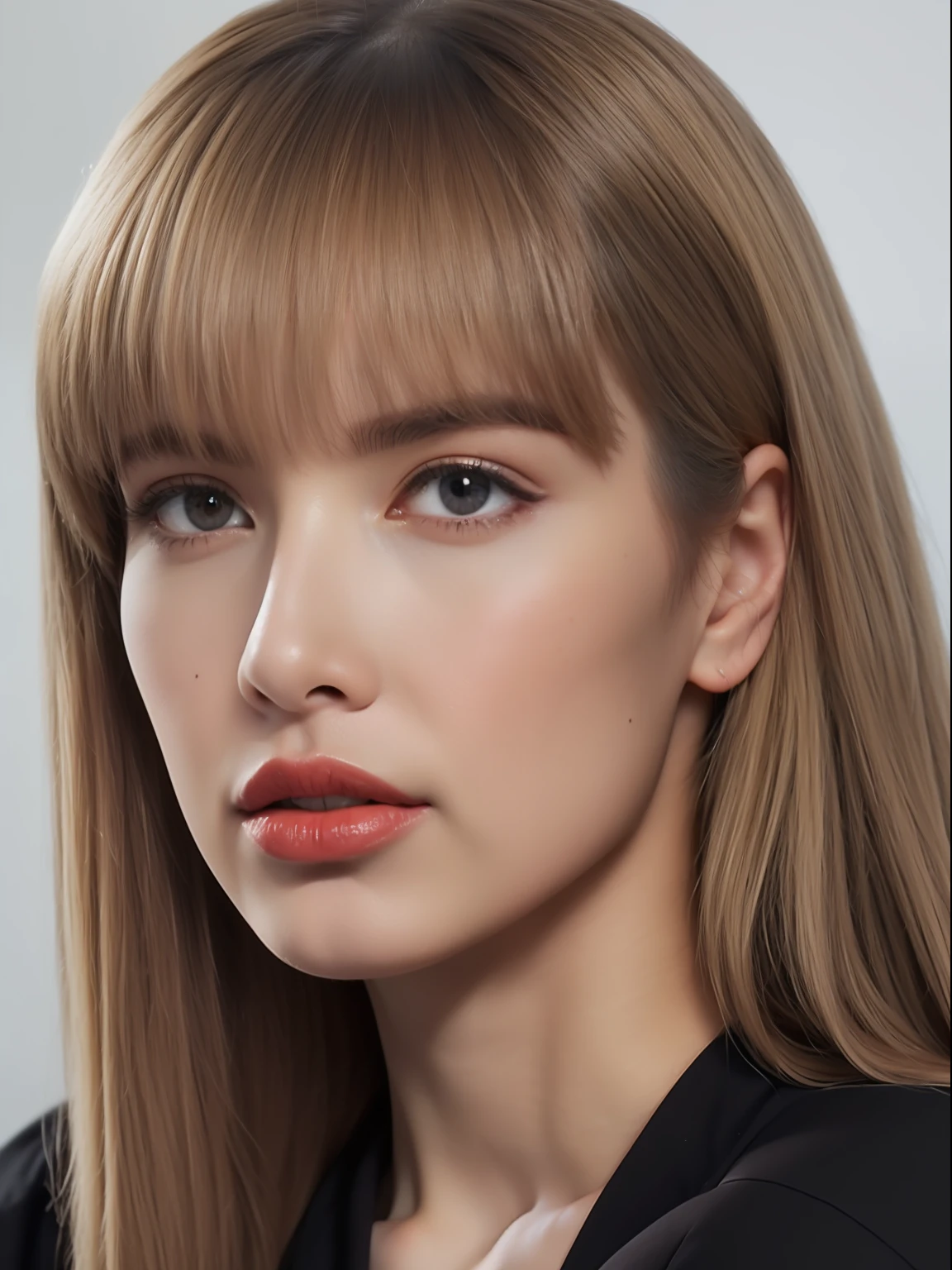 (8k, 4k, best quality, Altas, ultra high-resolution:1.1), (master part, Realistic, photo-realistic:1.1), 1girl, rosto, Close-up, Caudas duplas, blonde hair, olhos negros, red lips, (Looking in Audience: 2), Vestindo um uniforme de futebol da moda, cintura nua, football shorts, cabelos ridiculamente longos, long eyelashes, sombra, Rosto pequeno, olhos grandes, bareshoulders, alto contraste,