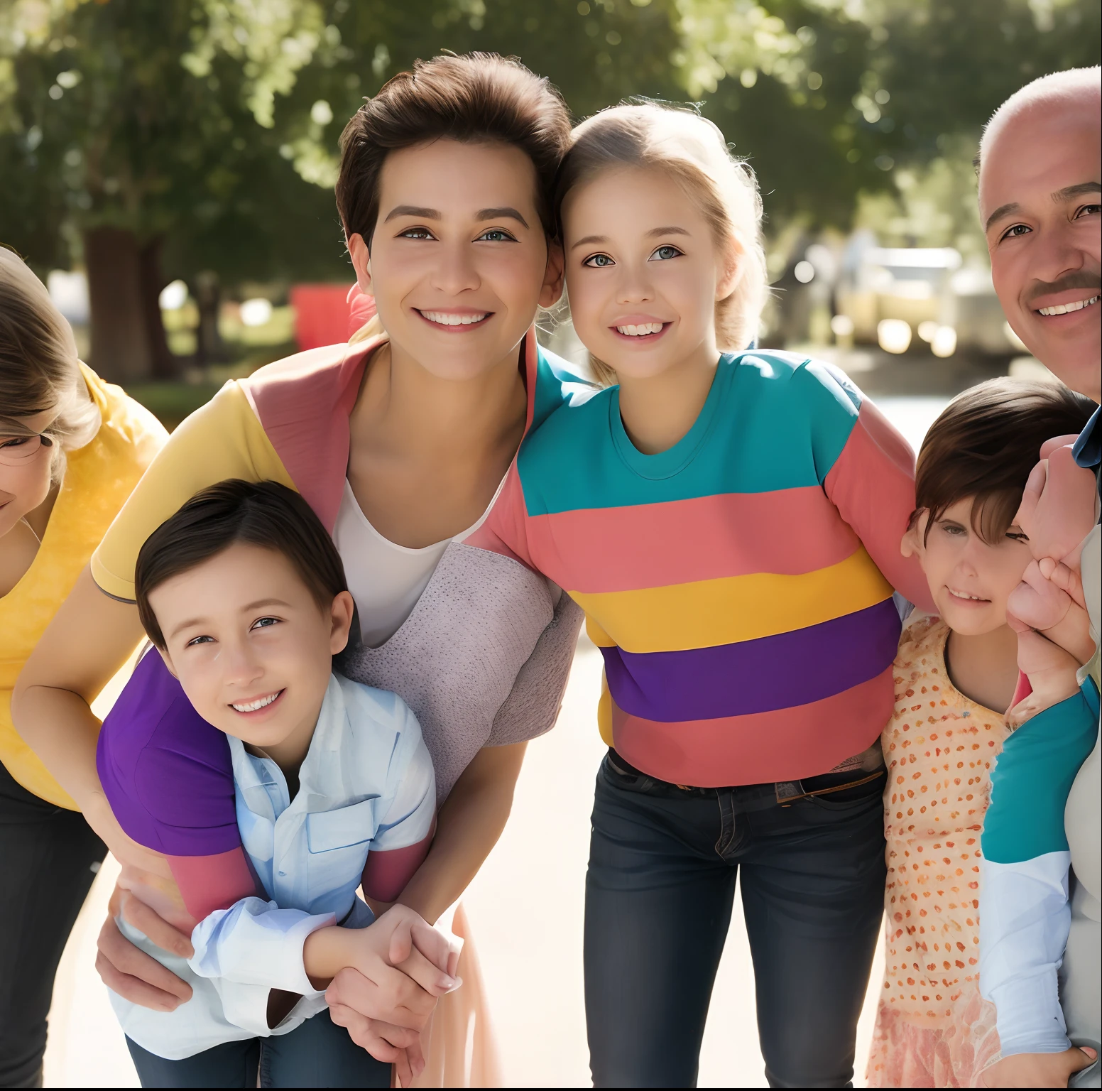 Family happy equality
