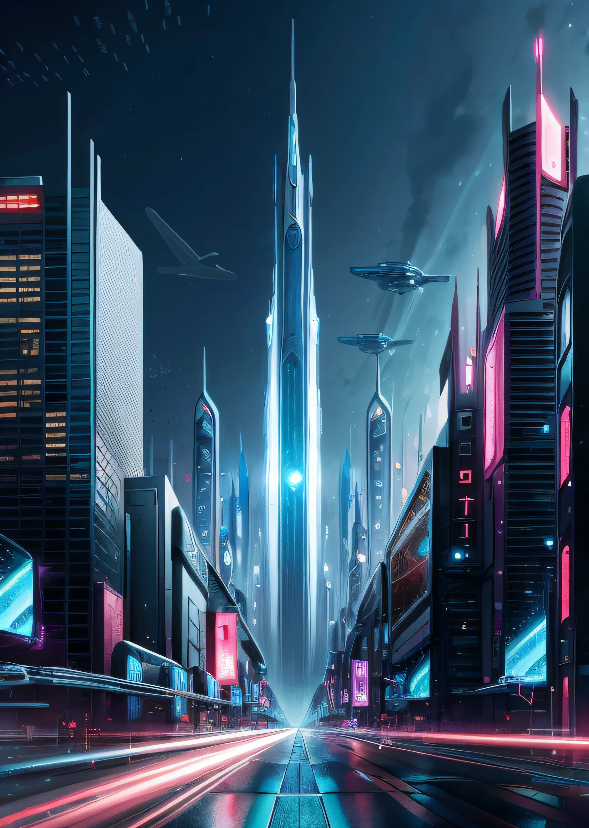 sci fi art,The city of the future