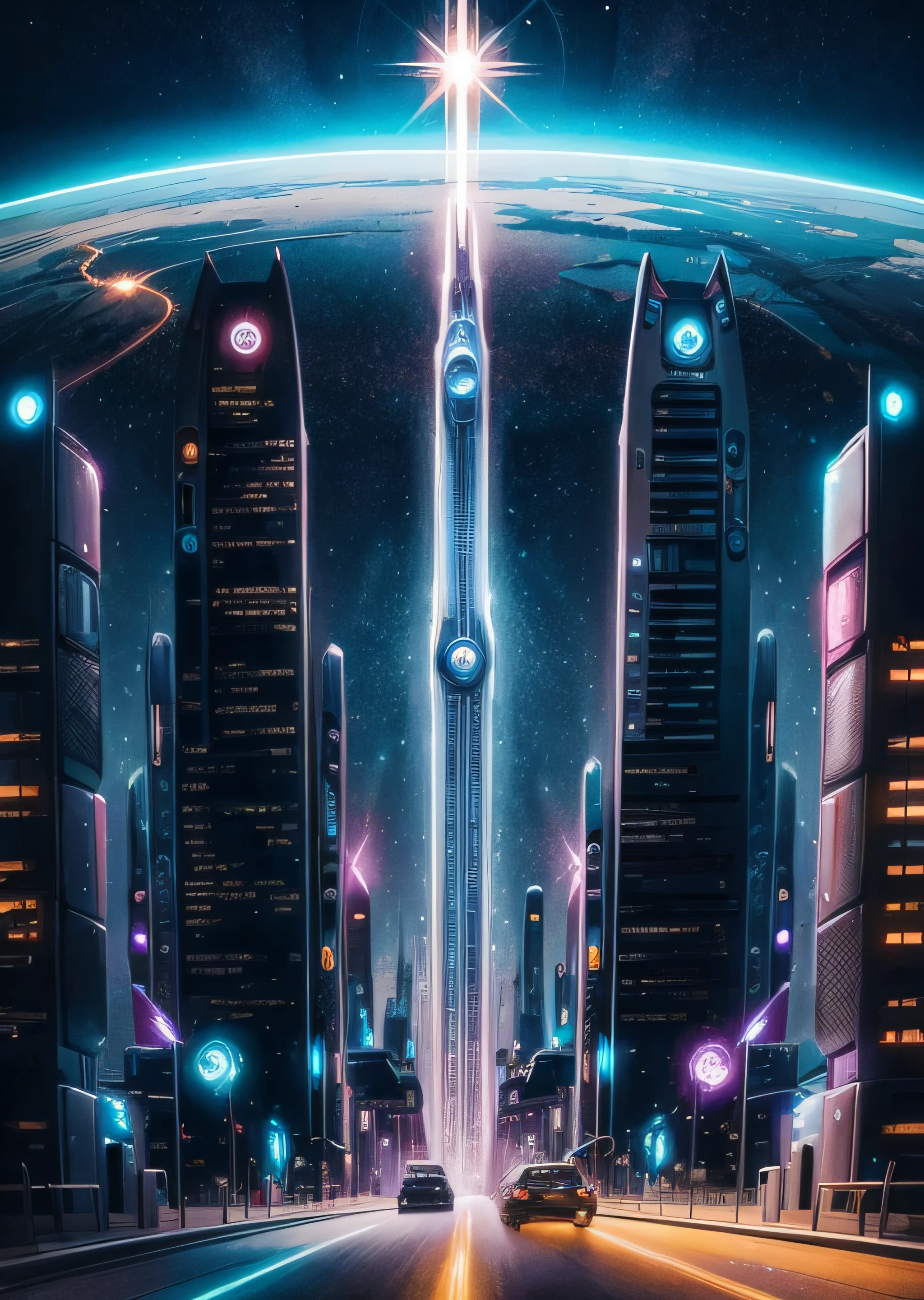 sci fi art,The city of the future