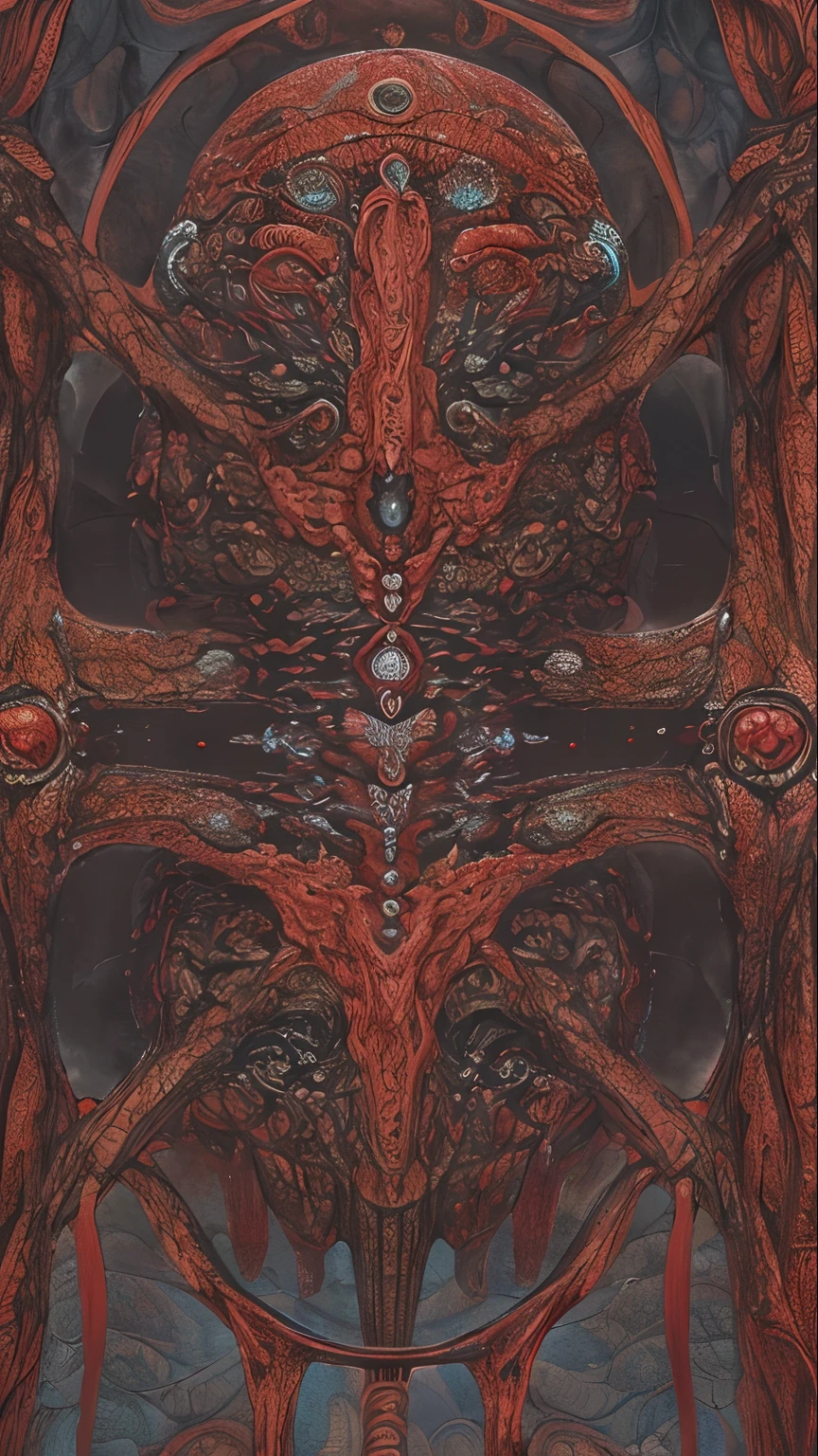 (masterpiece, best quality:1.2),ultra detailed, highest detailed, (body horror:1.4), (biomachine:1.3), (bloody:1.2), living being, (colorful:1.2), Hans Giger, many hands, (zentangle:1.2),