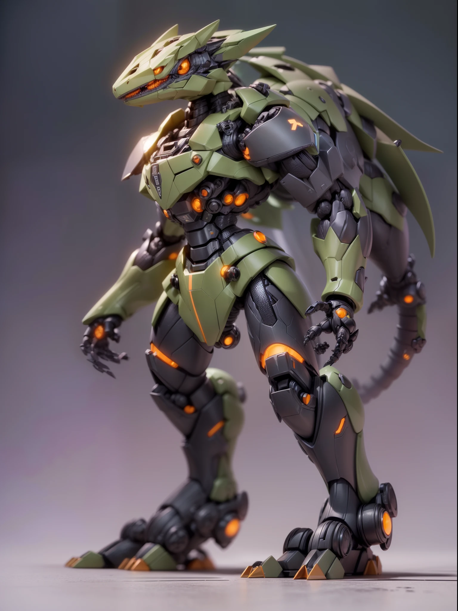 (Blind box toy style:1.3),((Full body shot))(anthropomorphism) , (1 strong lizard mecha warrior)(((solo))) metal mecha,dreamy glow, Clean dark background,Brown black style，(circular base）( Global illumination, Ray tracing, hdr, unreal render,reasonable design, high detail, Masterpiece, Best quality, hyper HD, Cinematic lighting)