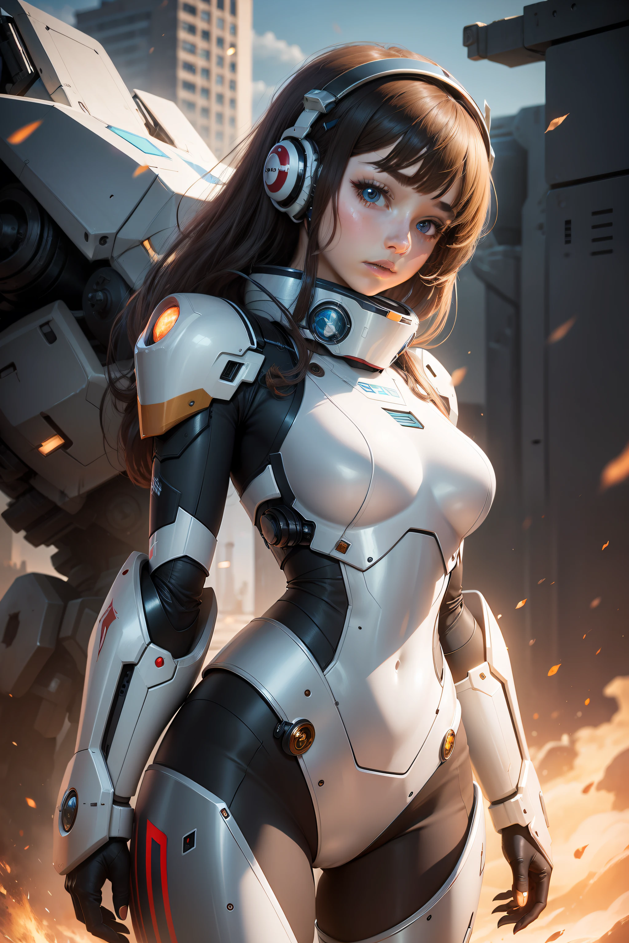 Mecha girl beautiful and quiet