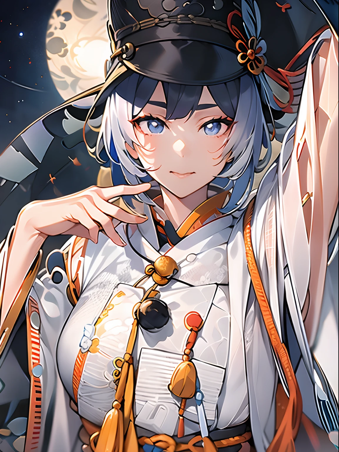 1girl in,onmyouji,Put your finger to your mouth,starrysky,Professional Writing