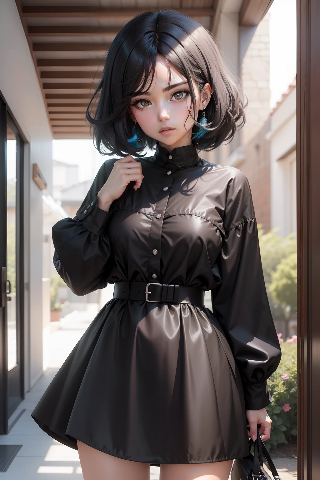 anime girl cabelos maria chiquina, cabelos preto, black,