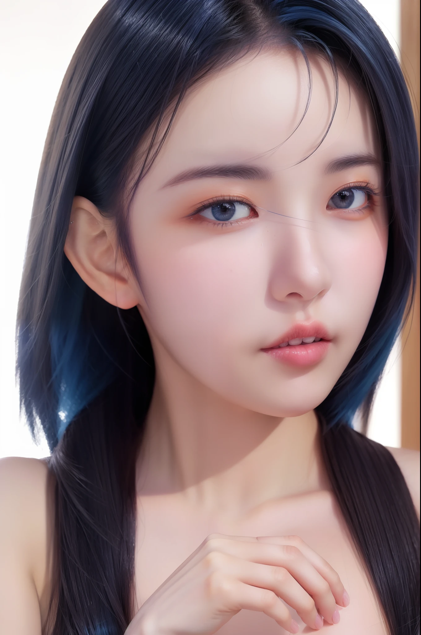 Random posture、mix4、(in 8K、RAW Photos、top-quality、masterpiece:1.2)、Inner mesh, blue hairs, , Japan band gal style, beautiful blue haired girl, flowing blue hair, rich blue colors, Sing hard、(Background Live House)One girl、profetional lighting、(masterpiece)、(Elaborate CG)top quality photo, hight resolution, 1080p, (Clear face), (Detailed face description), (Detailed hand description)、(masterpiece)、(Elaborate CG)、extreme light and shadows、dishevled hair、The work of the master、abundant detail、(Fine facial features)、(top quality photo)、(masterpiece)、(A detailed eye)、Look in front of you、from behind