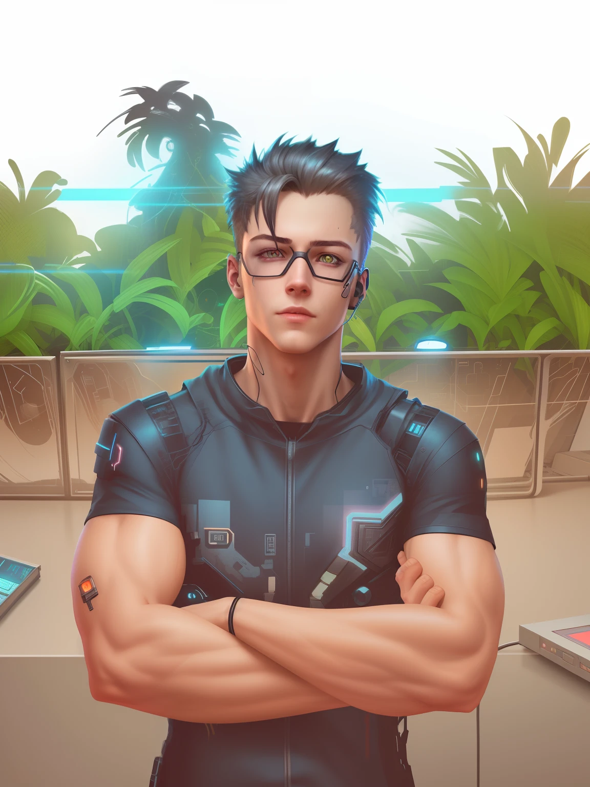 cyberpunk,smartboy,lighting realistic background,8k,v4