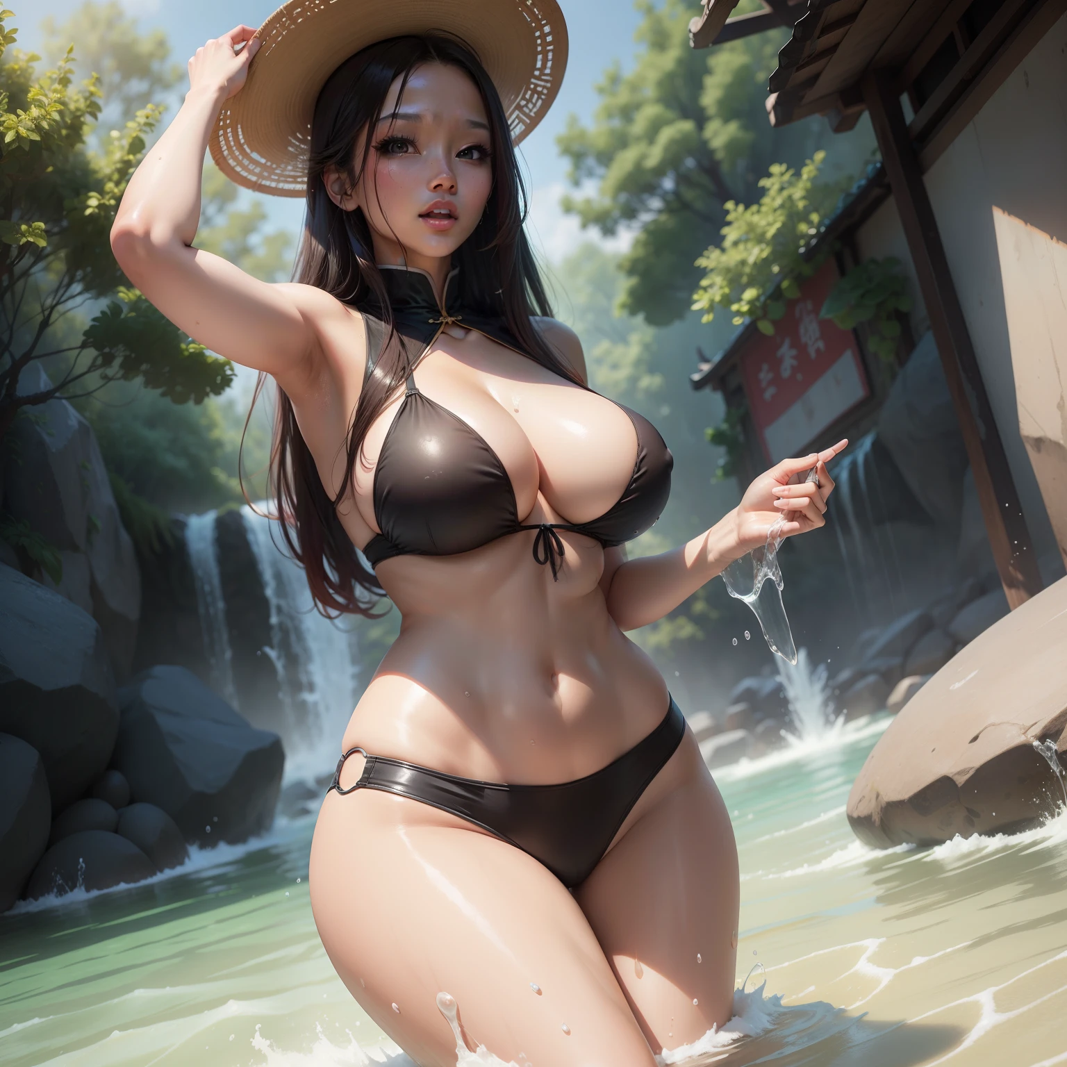 Beautuful Women，Get wet，Chinese big breasts