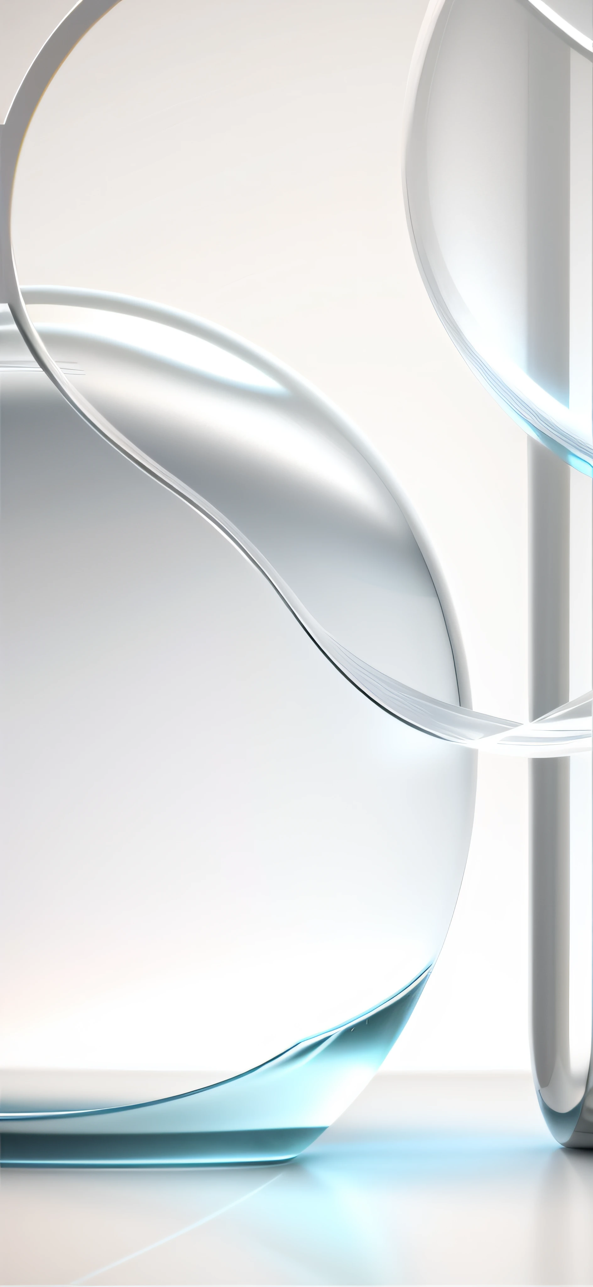 Glass texture，Transparent material，minimal style，white backgrounid，c4d渲染