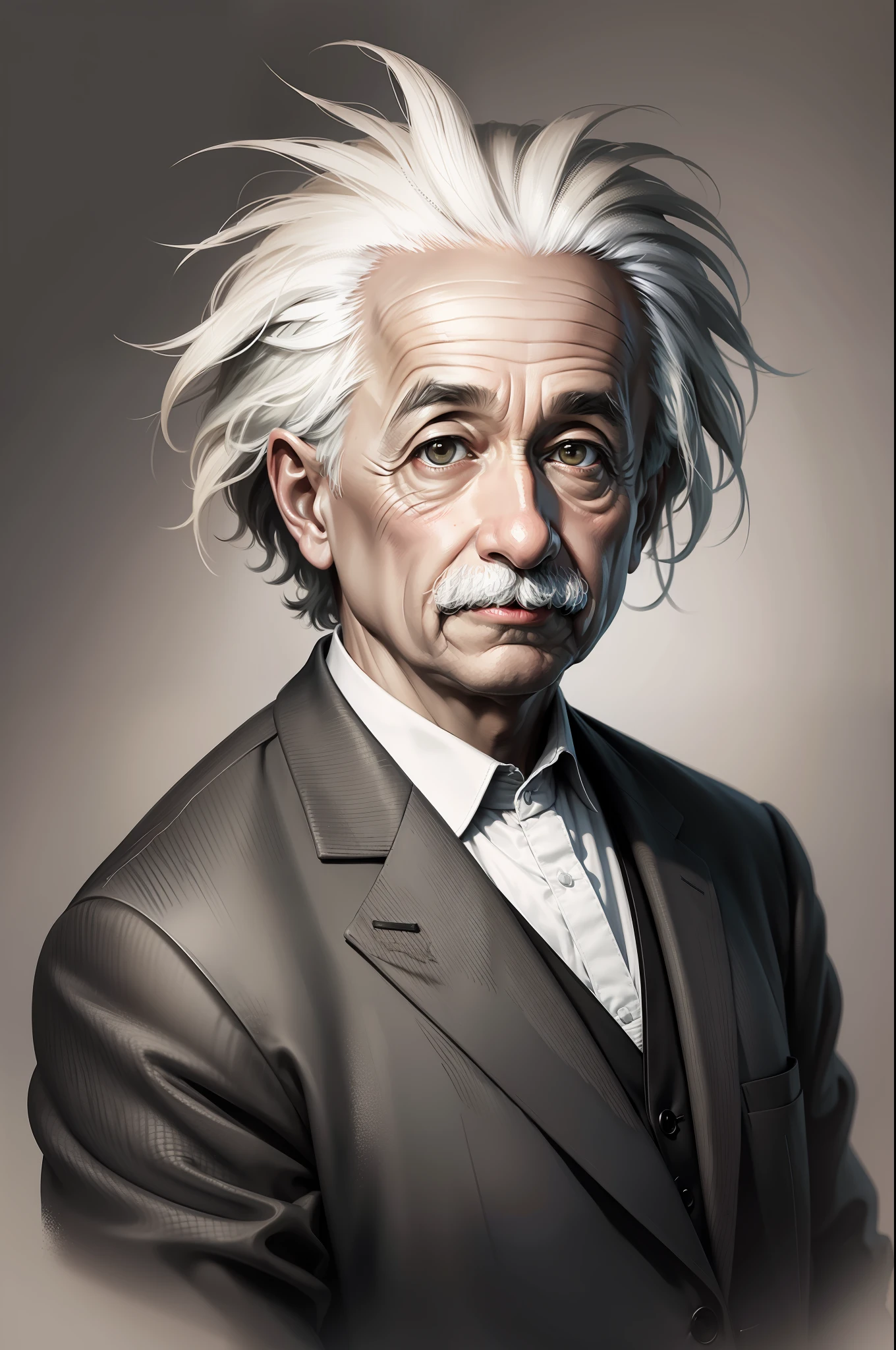 Albert Einstein, Conte drawing