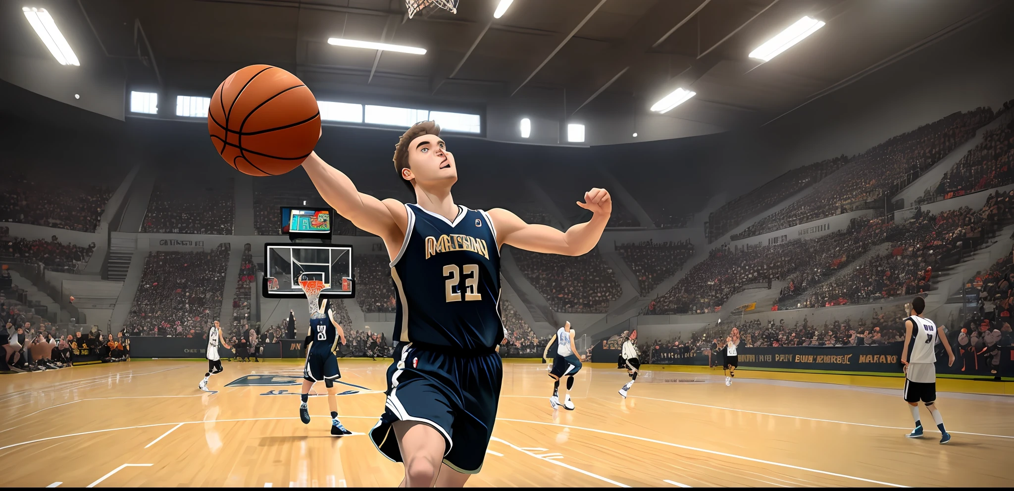 Iron Mountain Back，middle score，basketball ball，ember，Suspenders