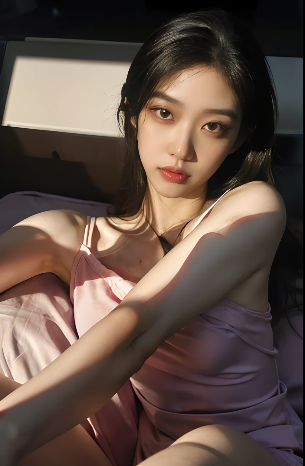 Hyper-realistic art, gallery-grade work, ultra precision, visually striking, sublime masterpiece, peak clarity, twilight dimness, subdued lighting,
1girl,solo,
low key,deep shadow,