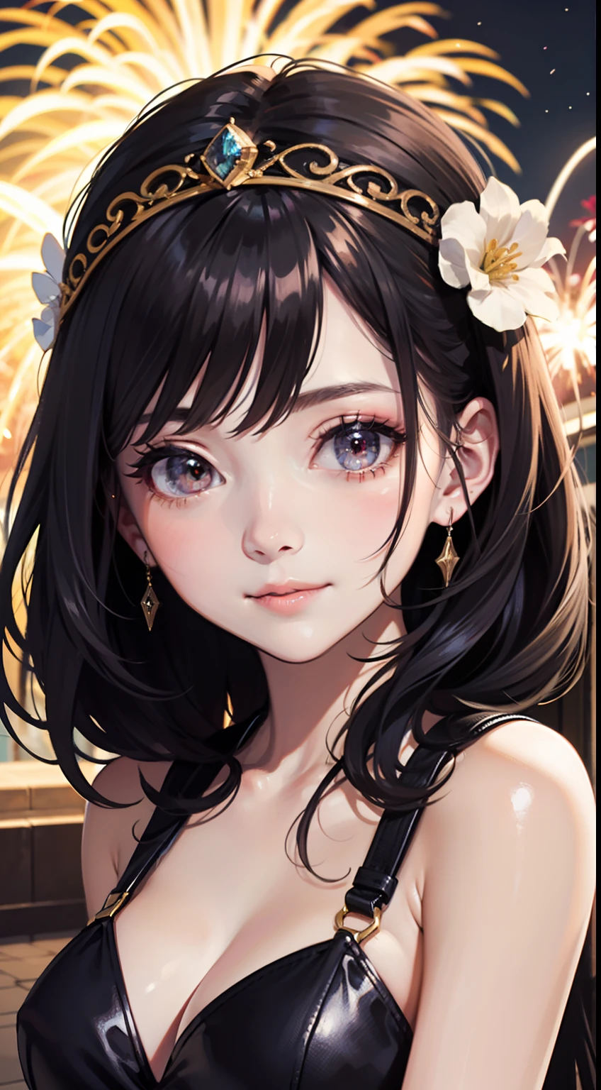 1Girl,herry blossoms, 1Girl, Alien, Solo, aurora, fireworks show, long_heads, Fireflies, light_Particle, spaceship_Astronauts, snowflakes_Background with, milky_path, universe_fireworks show, Headdress, arms behind the body, red_eyes, Smile, sface focus,Photorealistic:1.4 detailed face,Detailed Eyes,sparkly skin,s whole body,close-up,looking viewers,naked