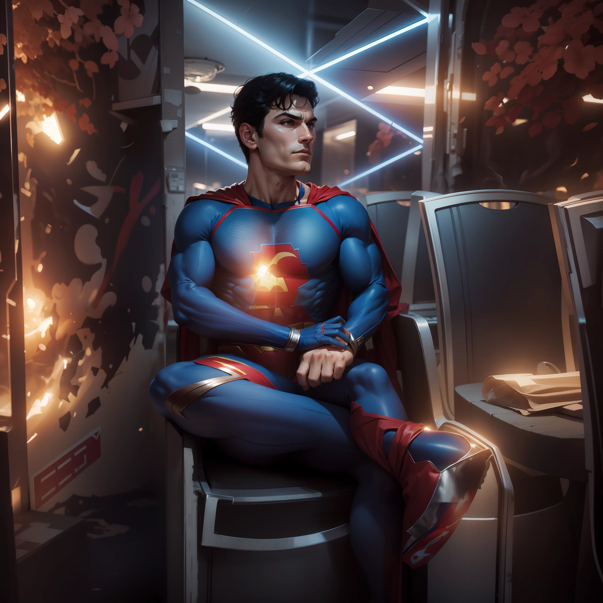 Superman costume no change face
