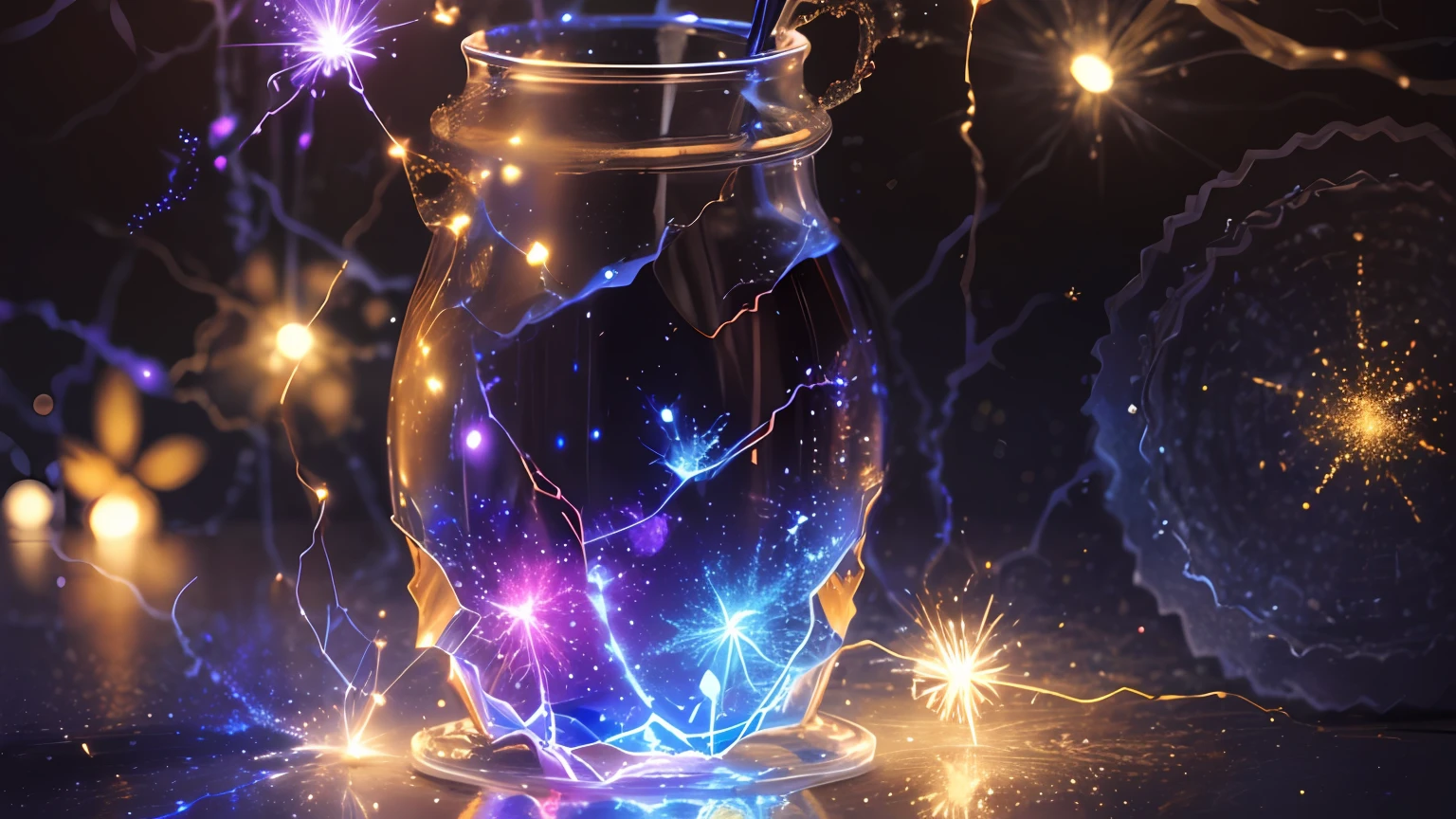 Mystical、glass、sparklers