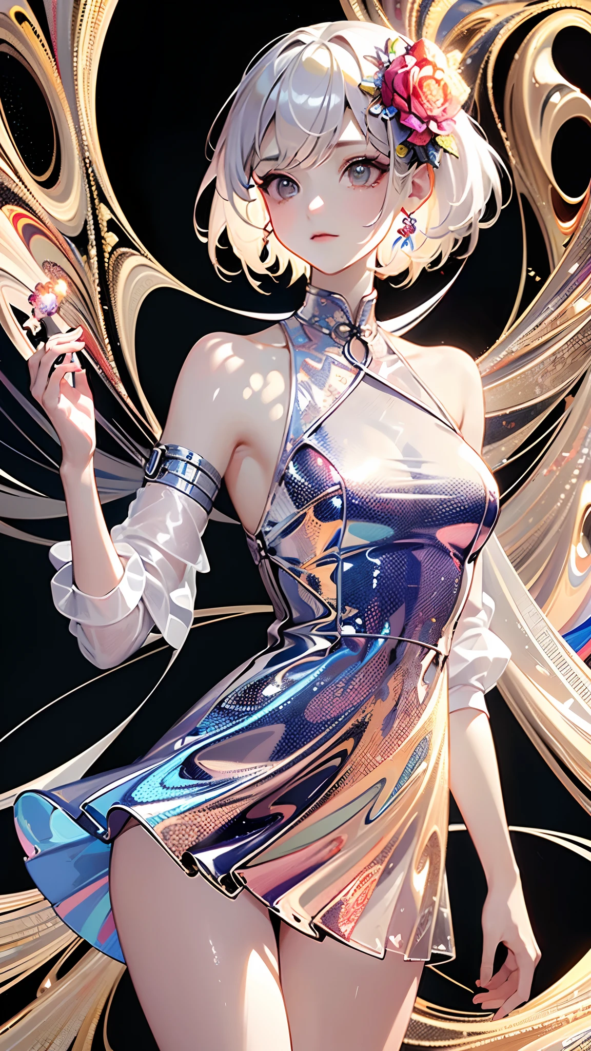 (masterpiece, top quality, best quality, official art, beautiful and aesthetic:1.2), (1girl), extremely detailed,(fractal art:1.3), colorful,highest detailed, Dona Contadino,