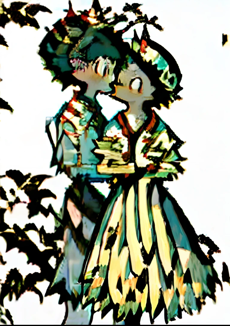 NSFW,(鎖骨:1.331), (camisole:1.21),2 girls,Yuri,lesbian,Kiss,lesbian,, Sex life,a woman in a floral dress and straw hat standing on a tree brancha ,Wet see-through dress,woman in a gray dress holding a bouquet of daisies, Stock photo Oleg Oprysk...