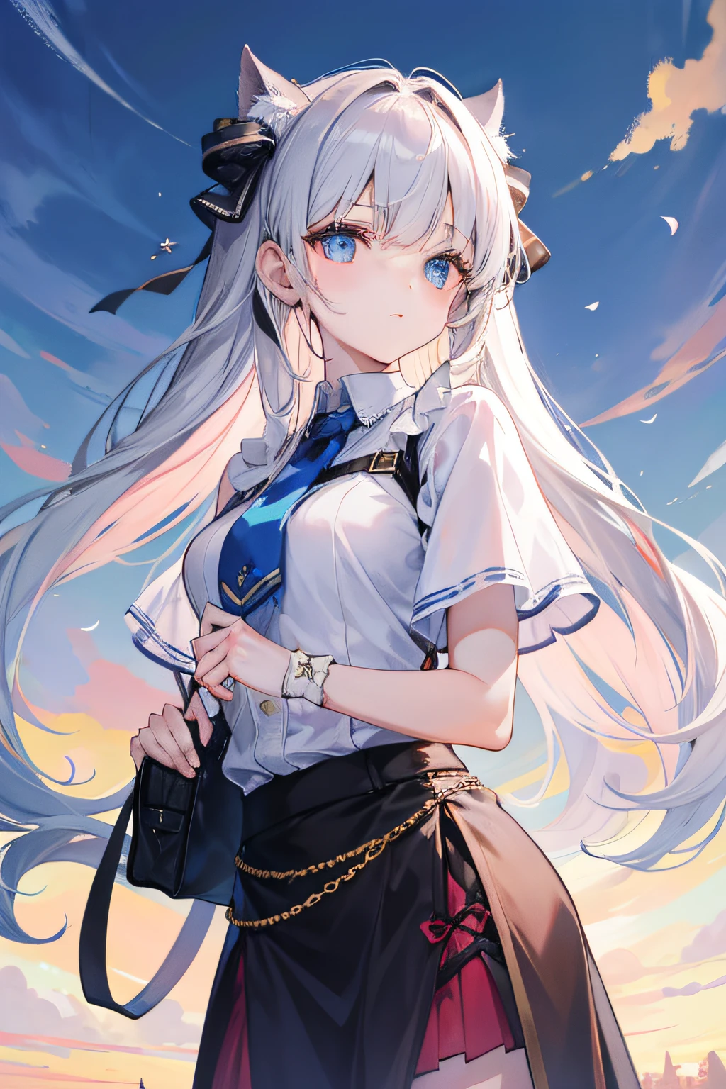 1 girl holding a