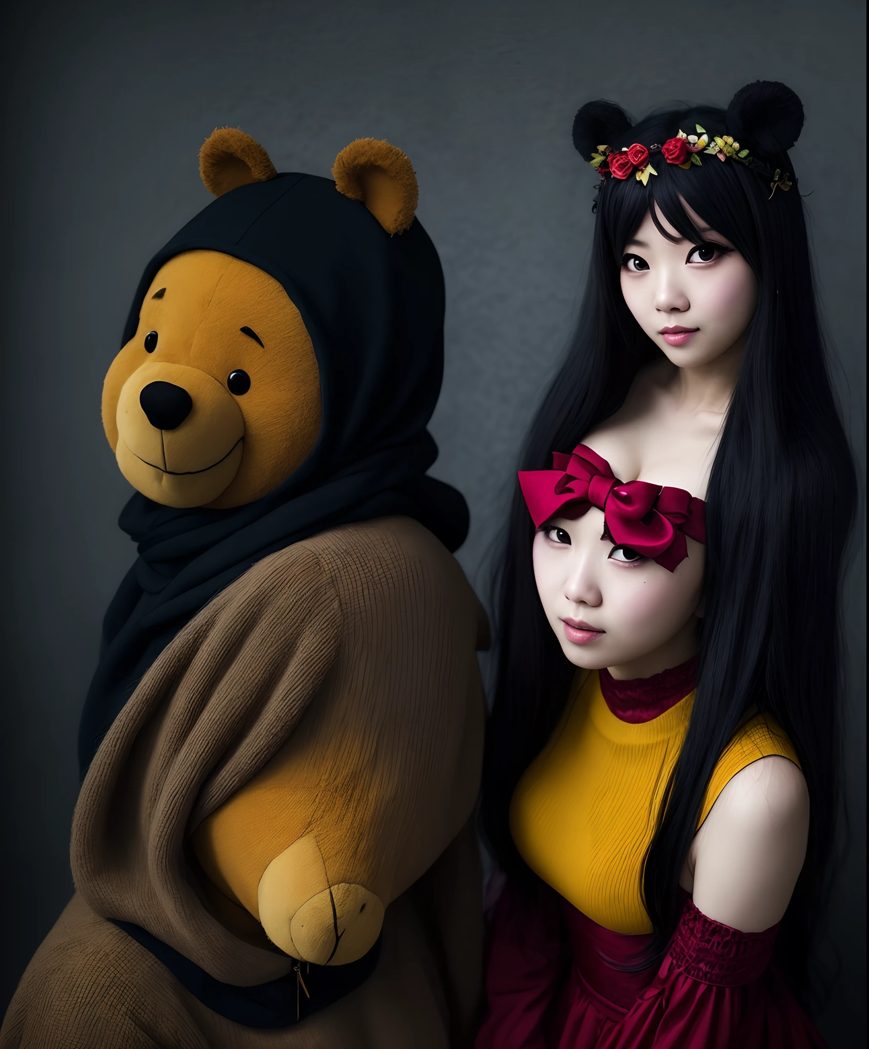 Beautuful Women Mr. Pooh Cosplay