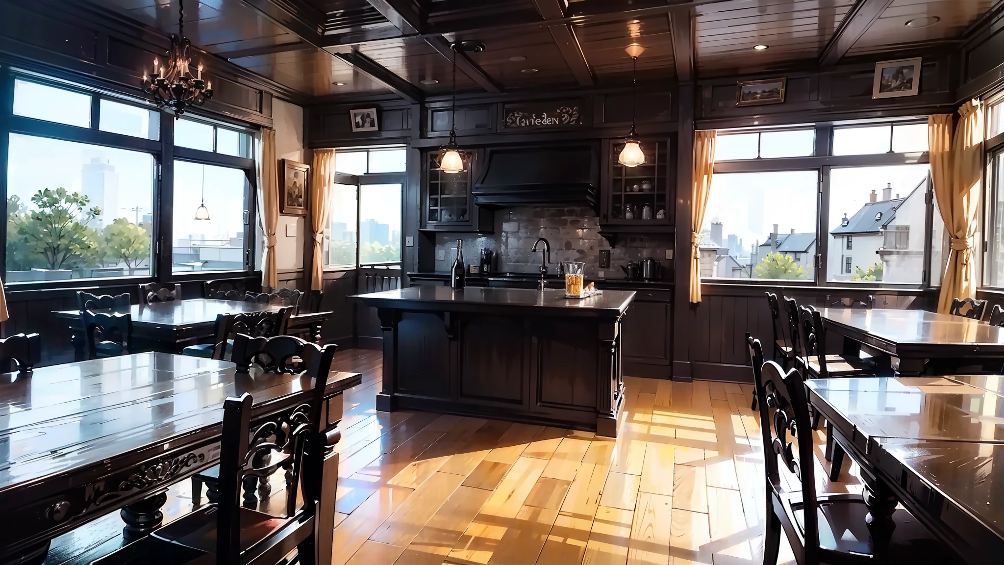 (high-level image quality;1.5)、(Inside the tavern;1.5)、No person、No window