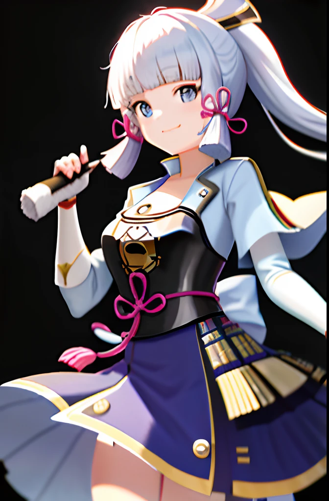 Masterpiece, high resolution, best quality, 1girl solo, kamisato_ayaka, smile,