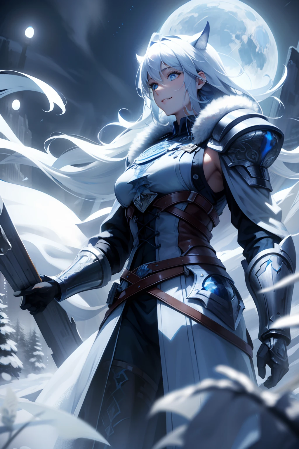 blue color eyes, Bright pupils, Heroic，Light smile, A high resolution, Award-Awarded, Best quality, High details, High quality