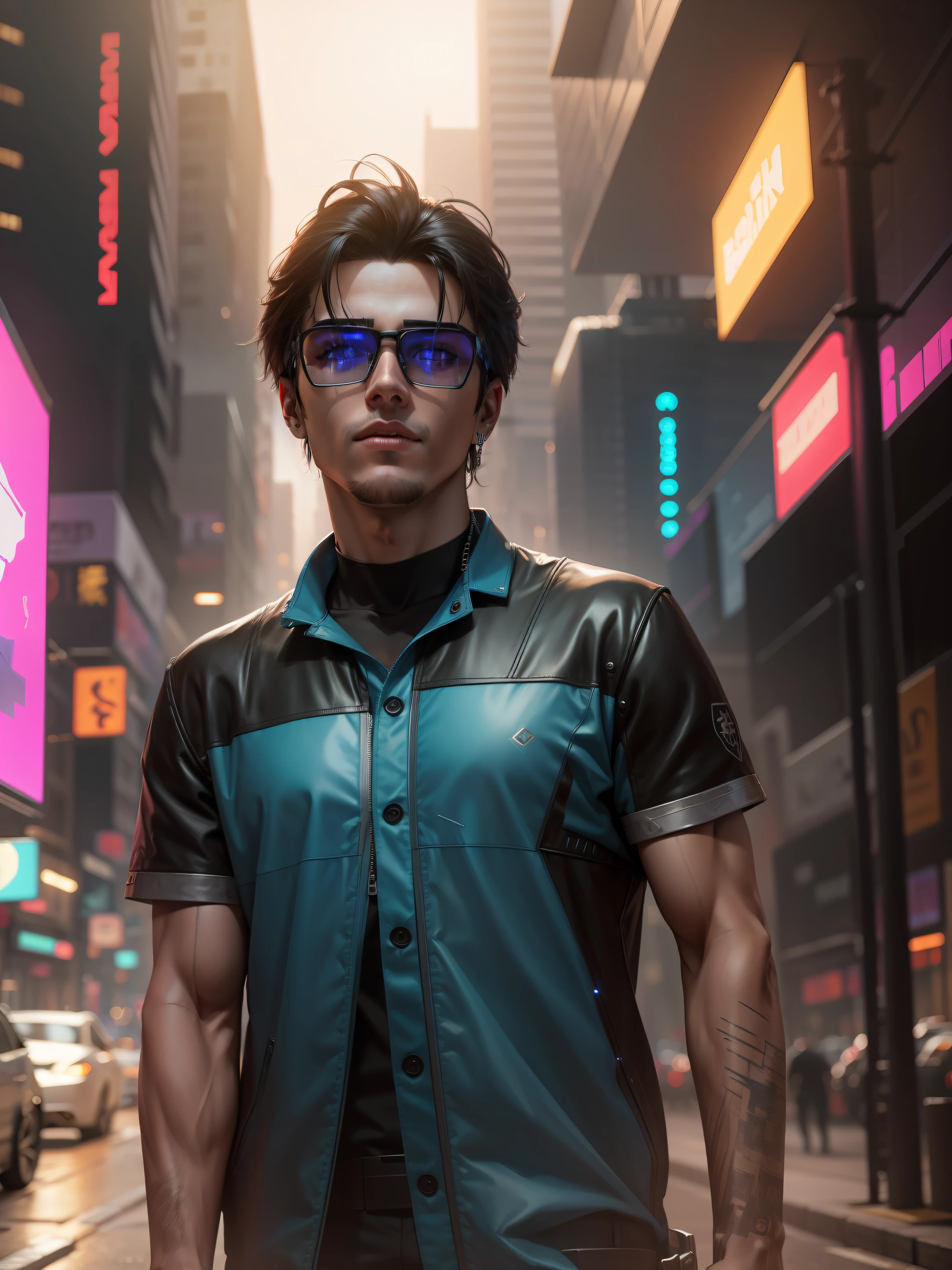 Background change cyberpunk handsome boy realistic face 8k ultra realistic