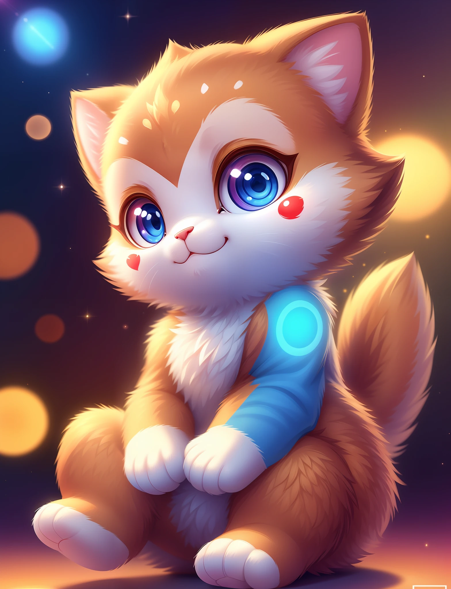 Cute little monkey with different colored eyes， tchibi， adolable， Logo design， Cartoony， movie light effect， 3D vector art， Cute and quirky， Fantasyart， Bokeh， handpainted， digitial painting， gentle illumination， Isometric style， 4K 分辨率， photoreal render， High level of detail clean， Vector image， Photorealistic masterpiece， professional photoshooting， simple space background， flat white background， isometry，vibrant vector