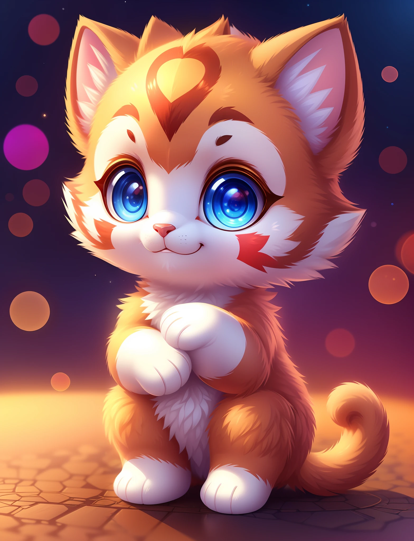 Cute little monkey with different colored eyes, tchibi, adolable, Logo design, Cartoony, movie light effect, 3D vector art, Cute and quirky, Fantasyart, Bokeh, handpainted, digitial painting, gentle illumination, Isometric style, 4K 分辨率, photoreal render, High level of detail clean, Vector image, Photorealistic masterpiece, professional photoshooting, simple space background, flat white background, isometry,vibrant vector