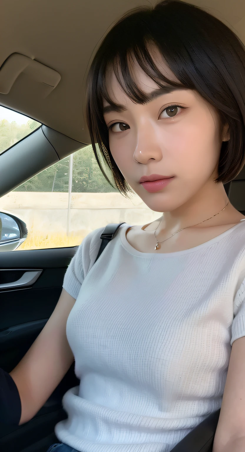 Sober clothes in the style of a college girl、Calm atmosphere