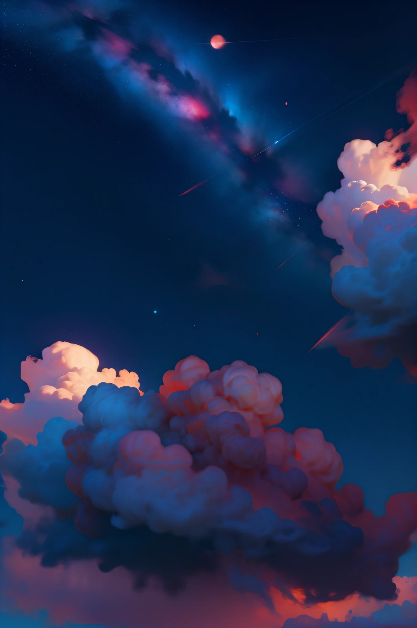 starrysky,kosmos,clouds,k hd