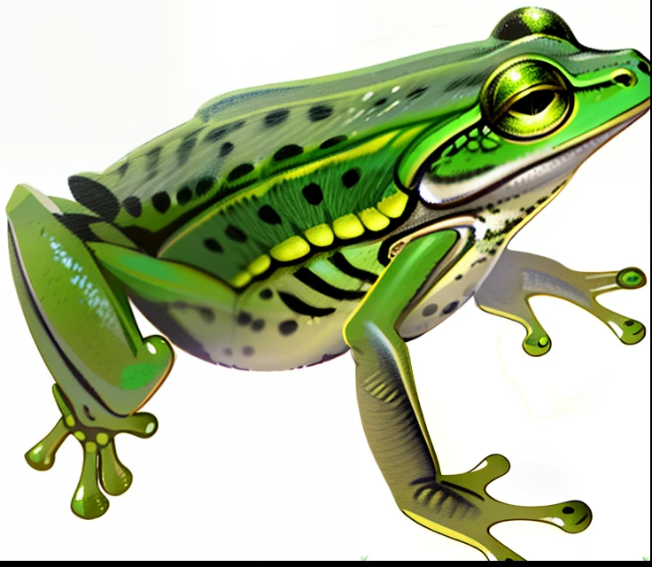 Close up of a frog with green body and yellow eyes, frogs, frog perspective, frogs, frogs, Frog - elephant creature, amphibian, beautiful frog, alien frog, frog themed, shape of frogs, the wednesday frog, Cute frog, miniature frog, jumping flying and eating frogs, Garurus glands, Realphotos, illustration], illustration