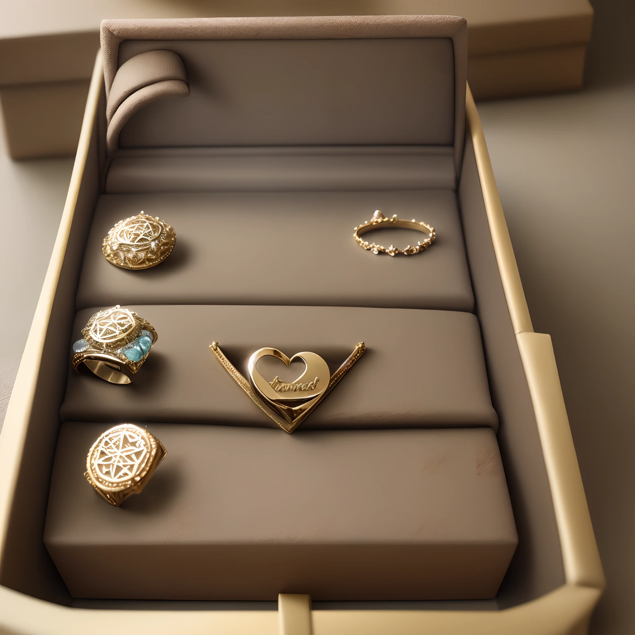Fine jewelry gift box logo